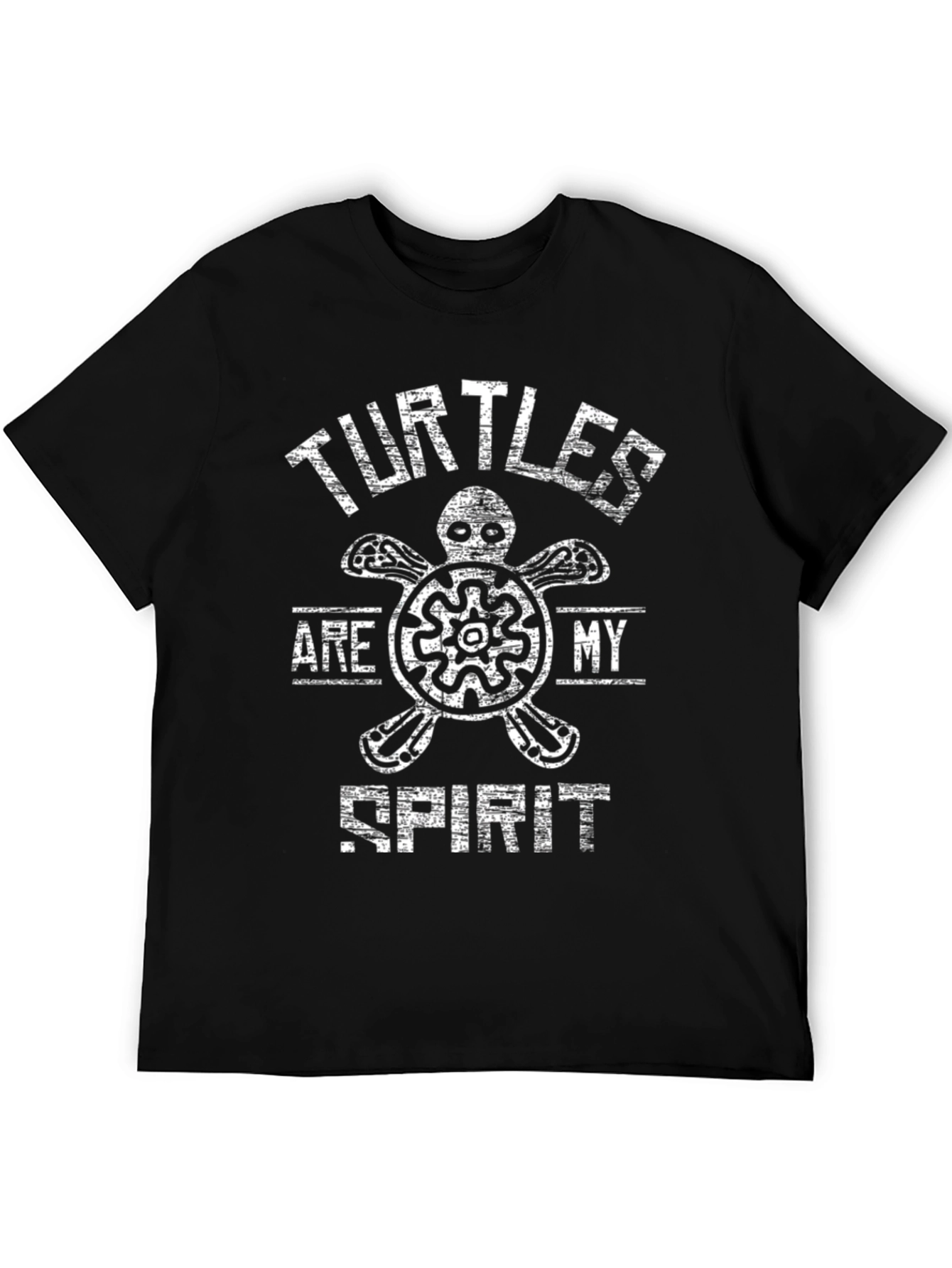 Black Turtles Are My Spirit Black T-Shirt view 5