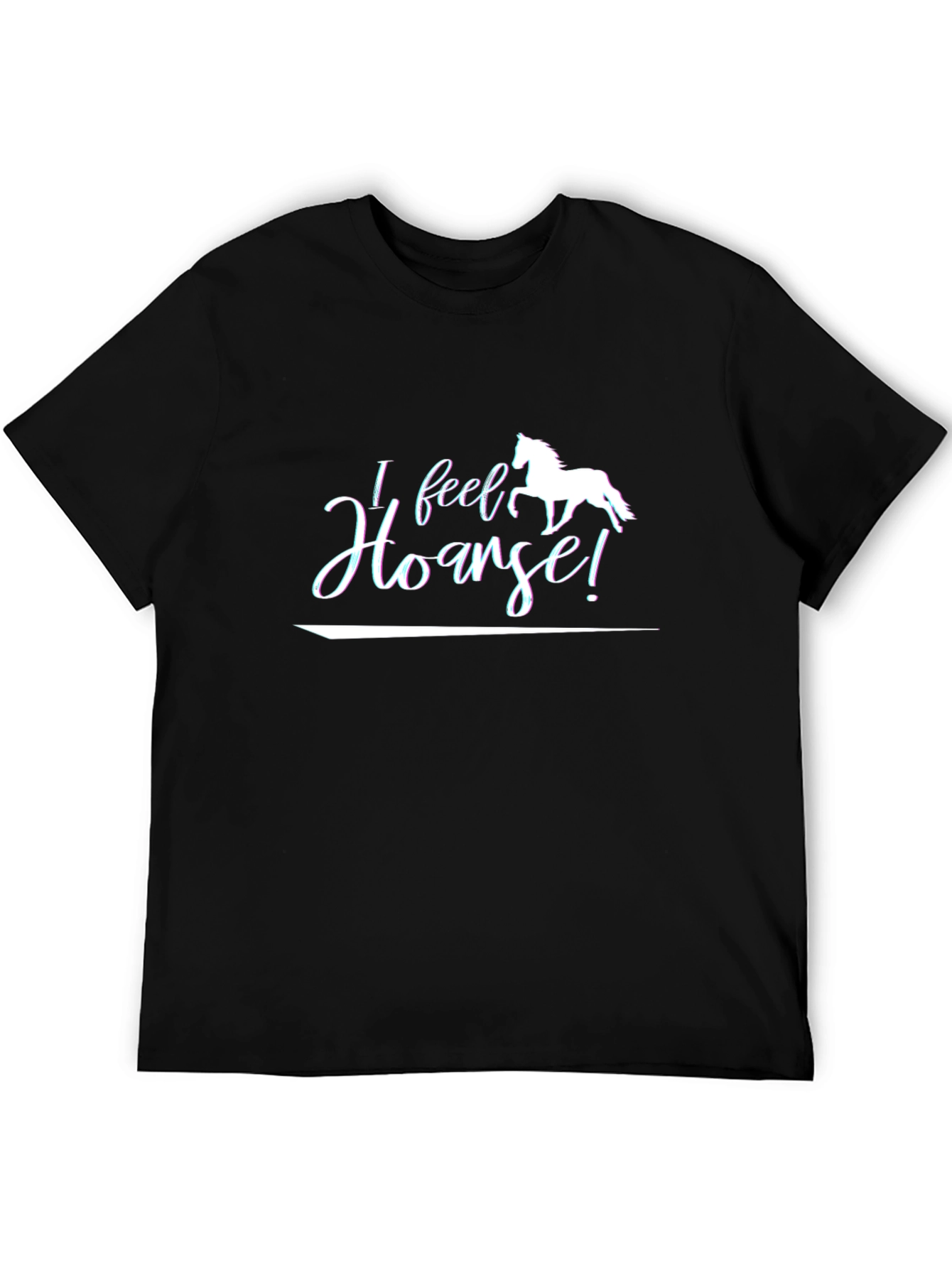 Black I Feel Hoarse! Graphic Tee view 5