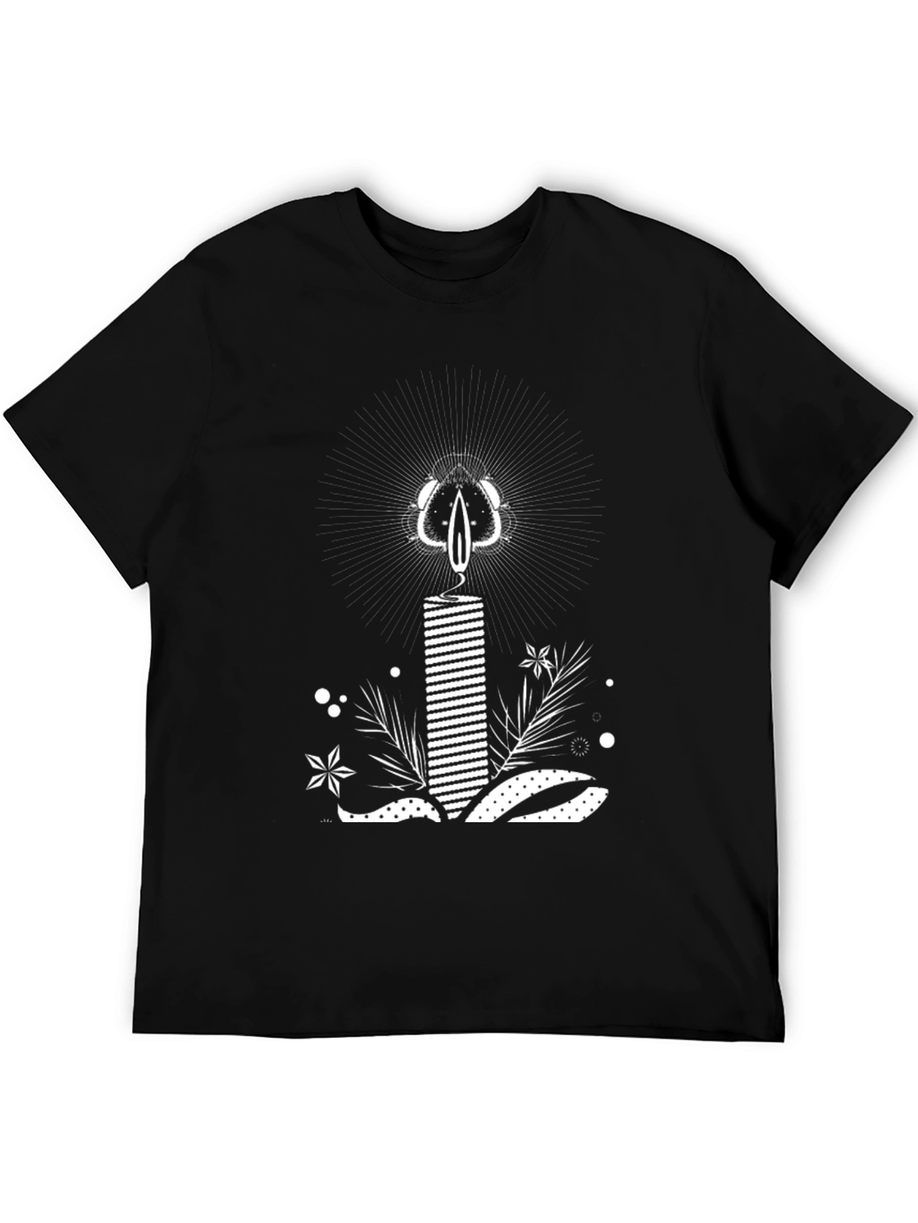 Black Candle Graphic Tee - Black view 5