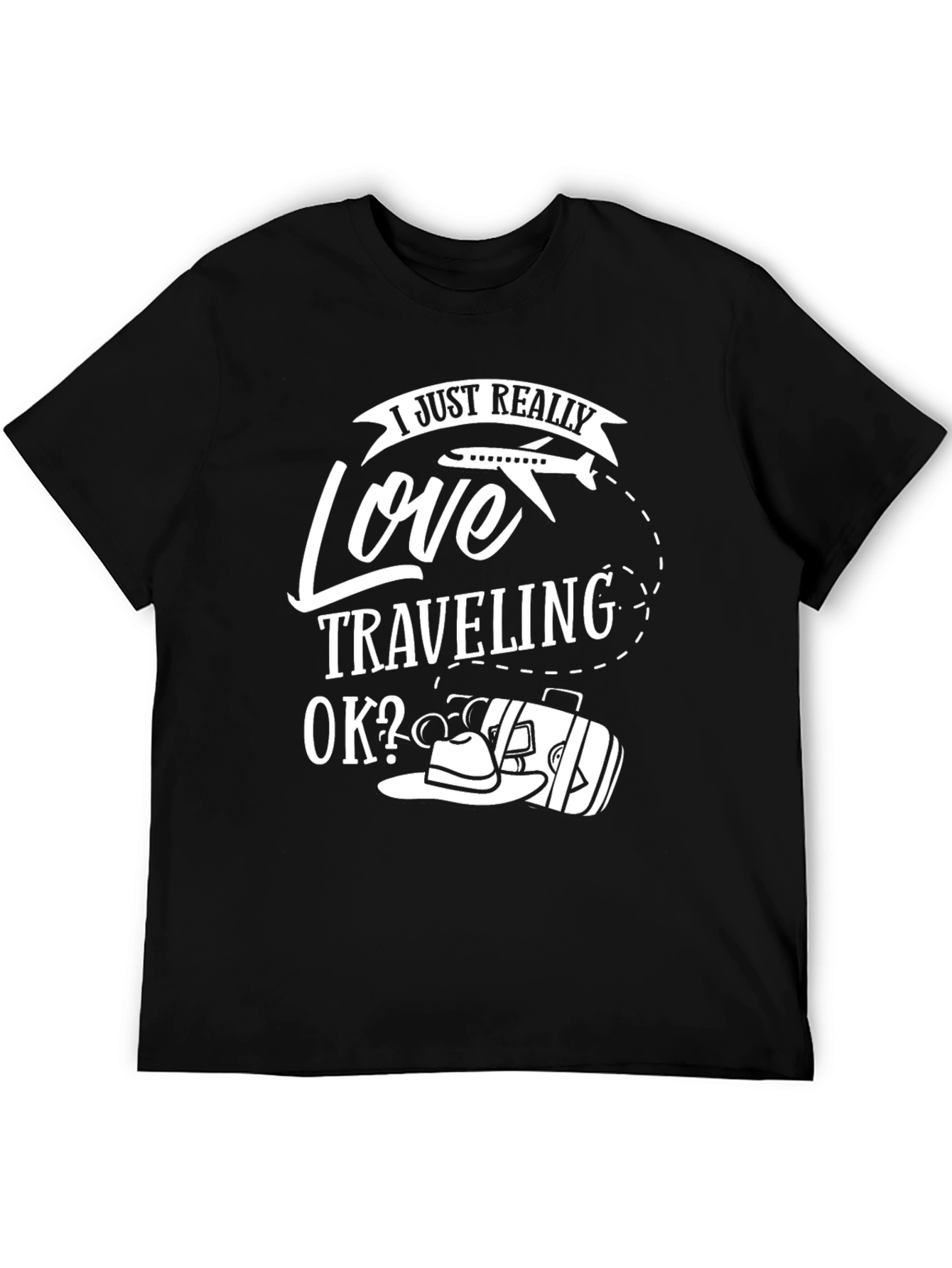 Love Traveling T-Shirt - Black Travel Tee - 5