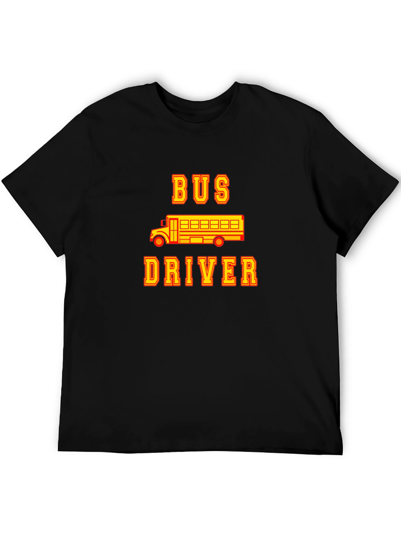 Black Bus Driver Graphic T-Shirt - Black view 5