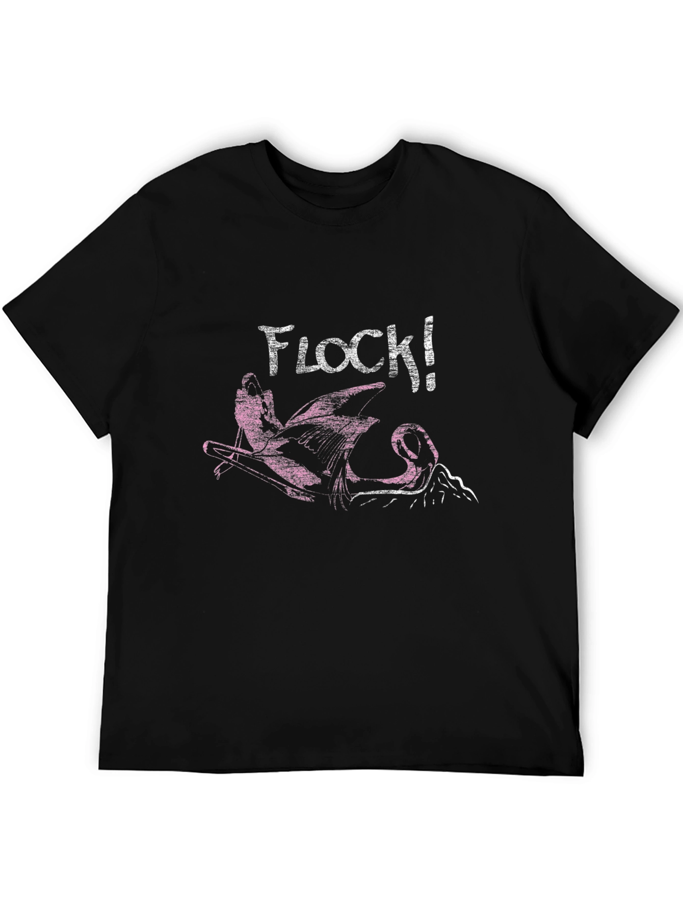 Black Flock! T-Shirt Black view 5