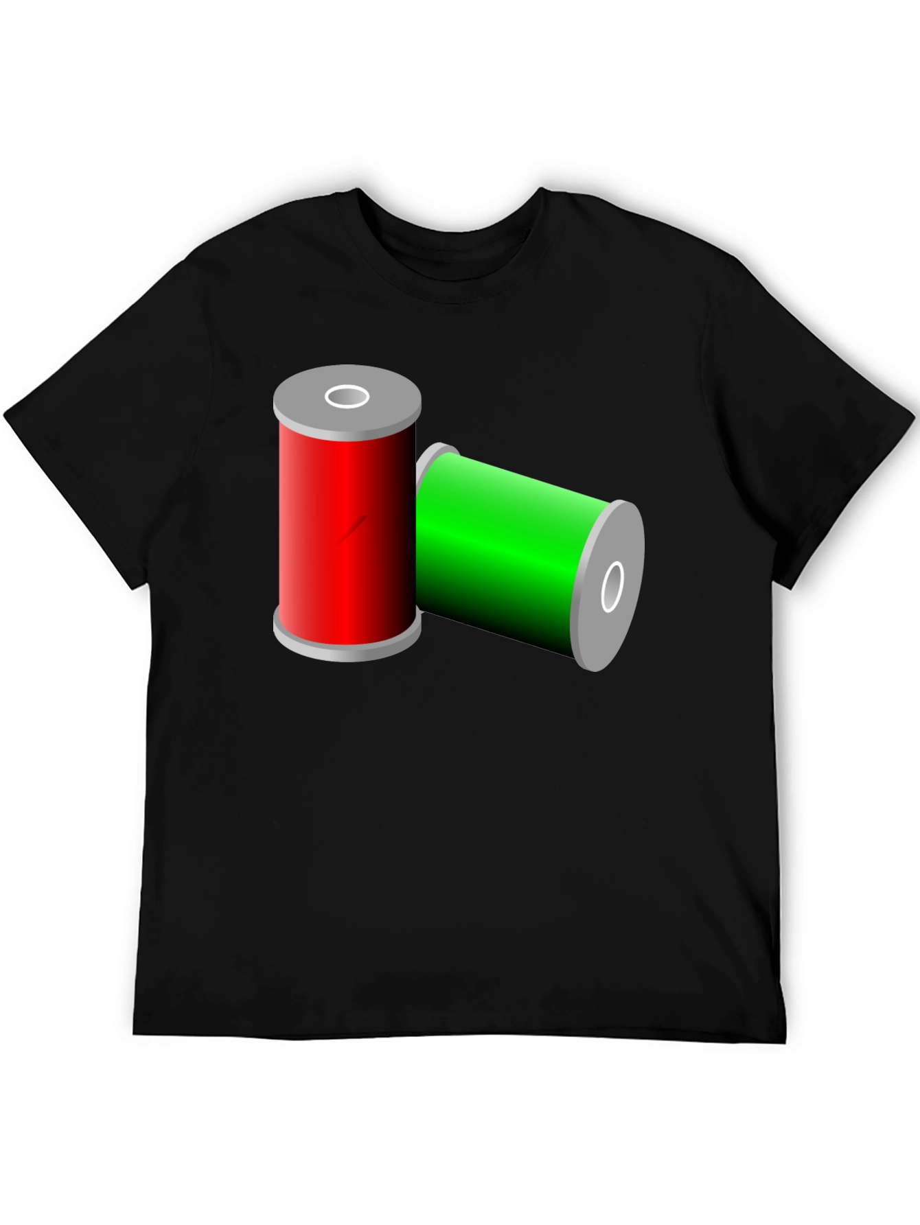 Black Thread Spools Graphic Tee view 5
