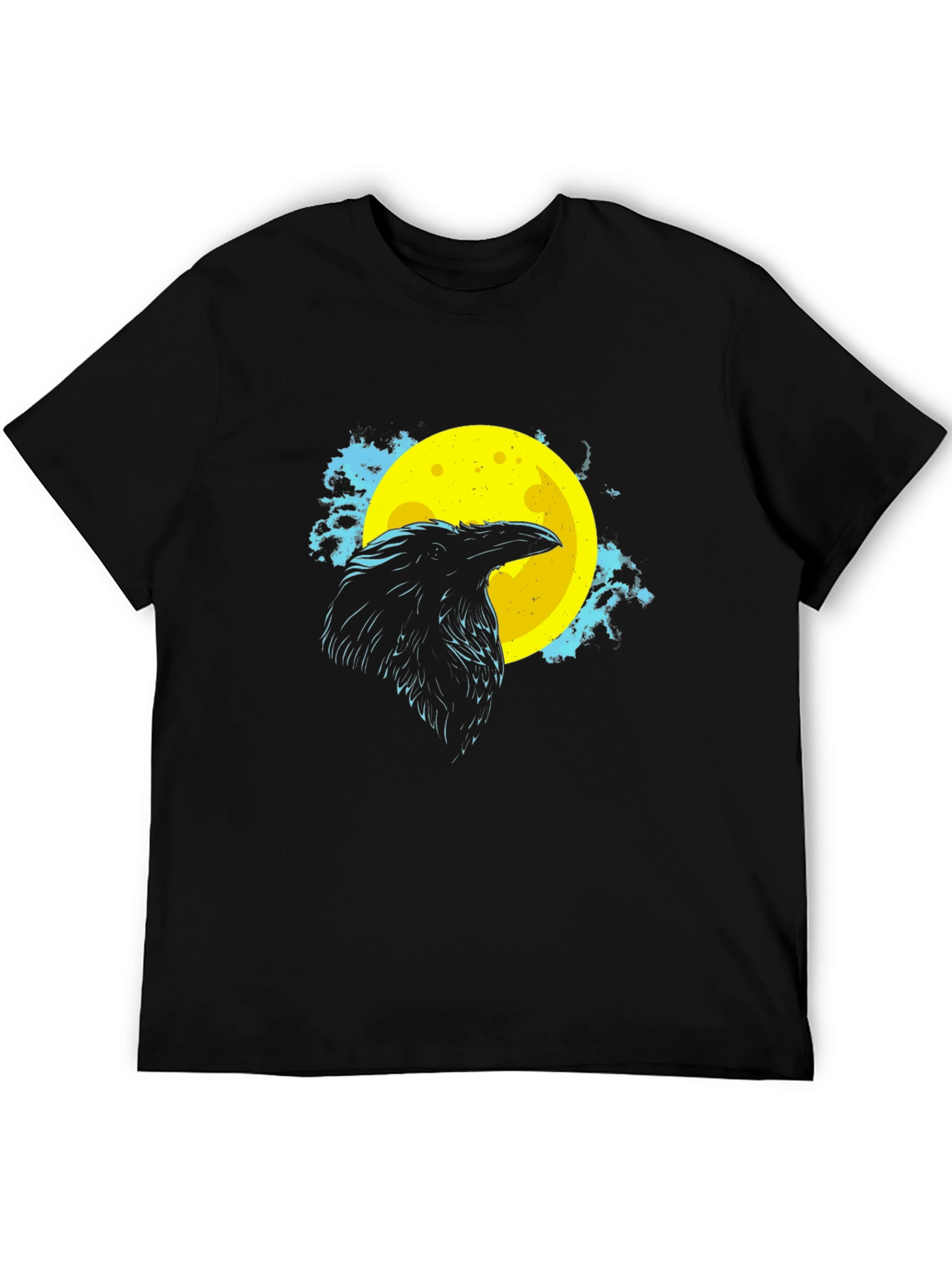 Black Raven Moon Graphic Tee - Black T-Shirt view 5