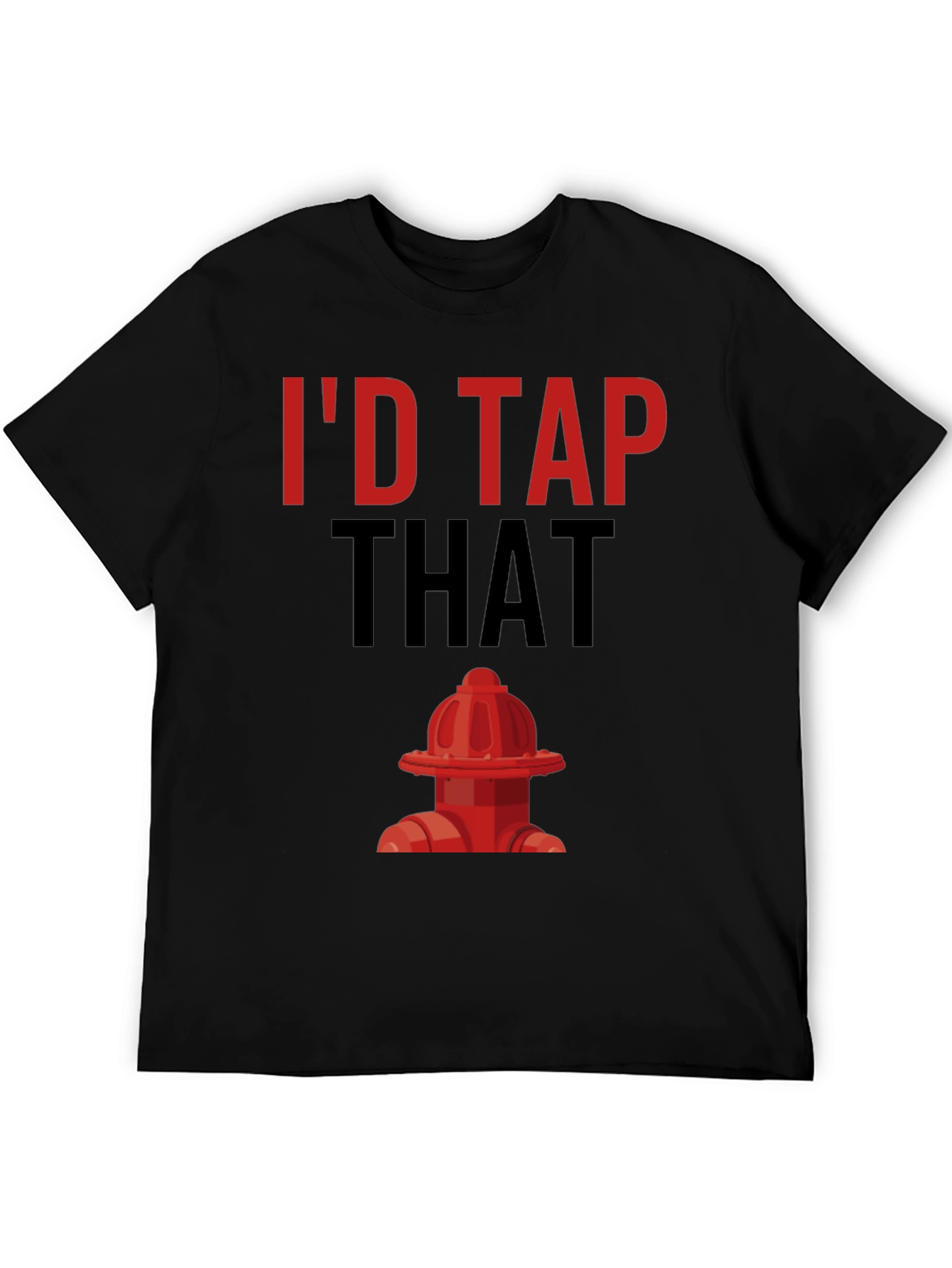 Black I'd Tap That Graphic T-Shirt view 5