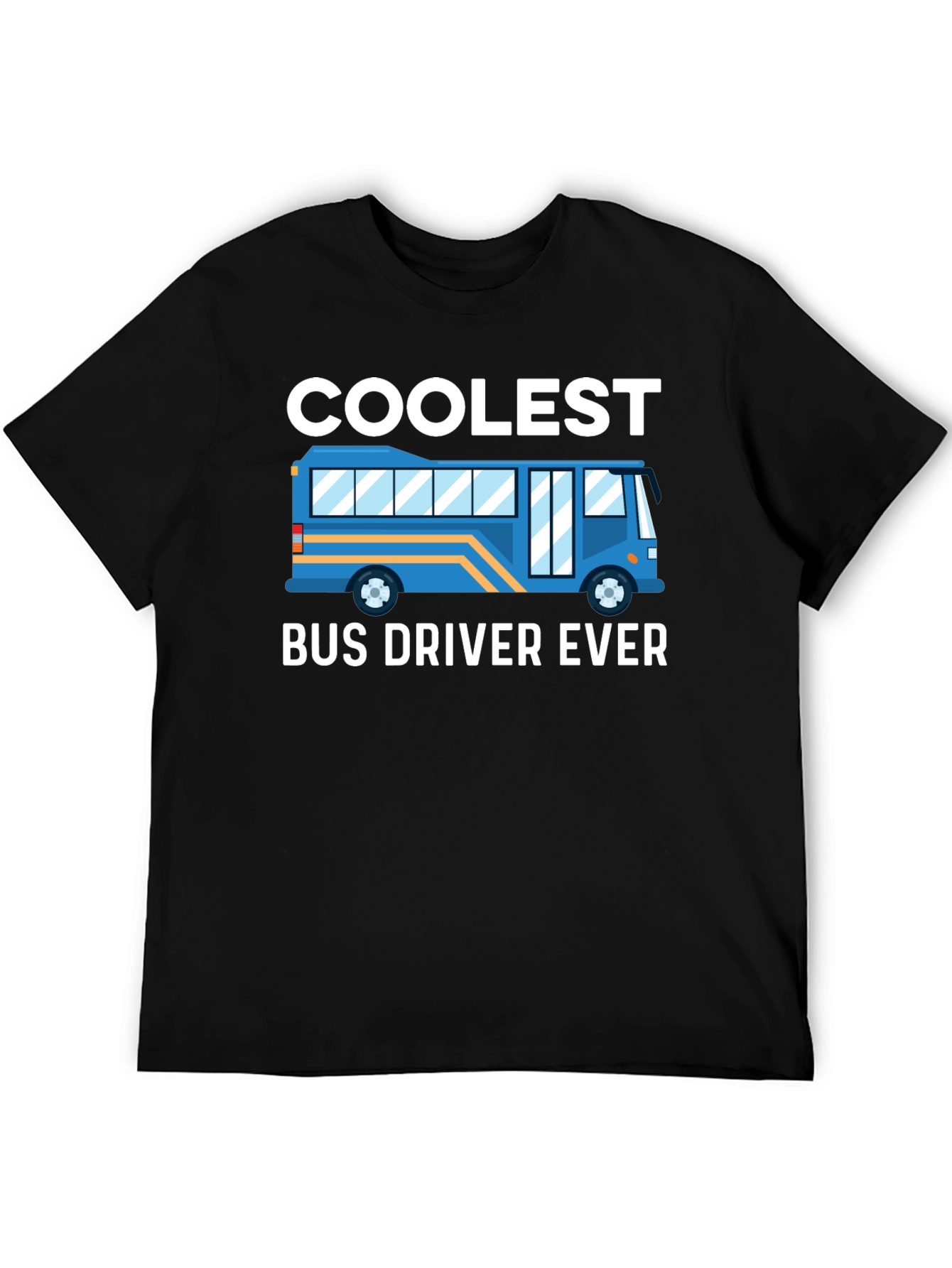 Black Coolest Bus Driver Ever T-Shirt view 5