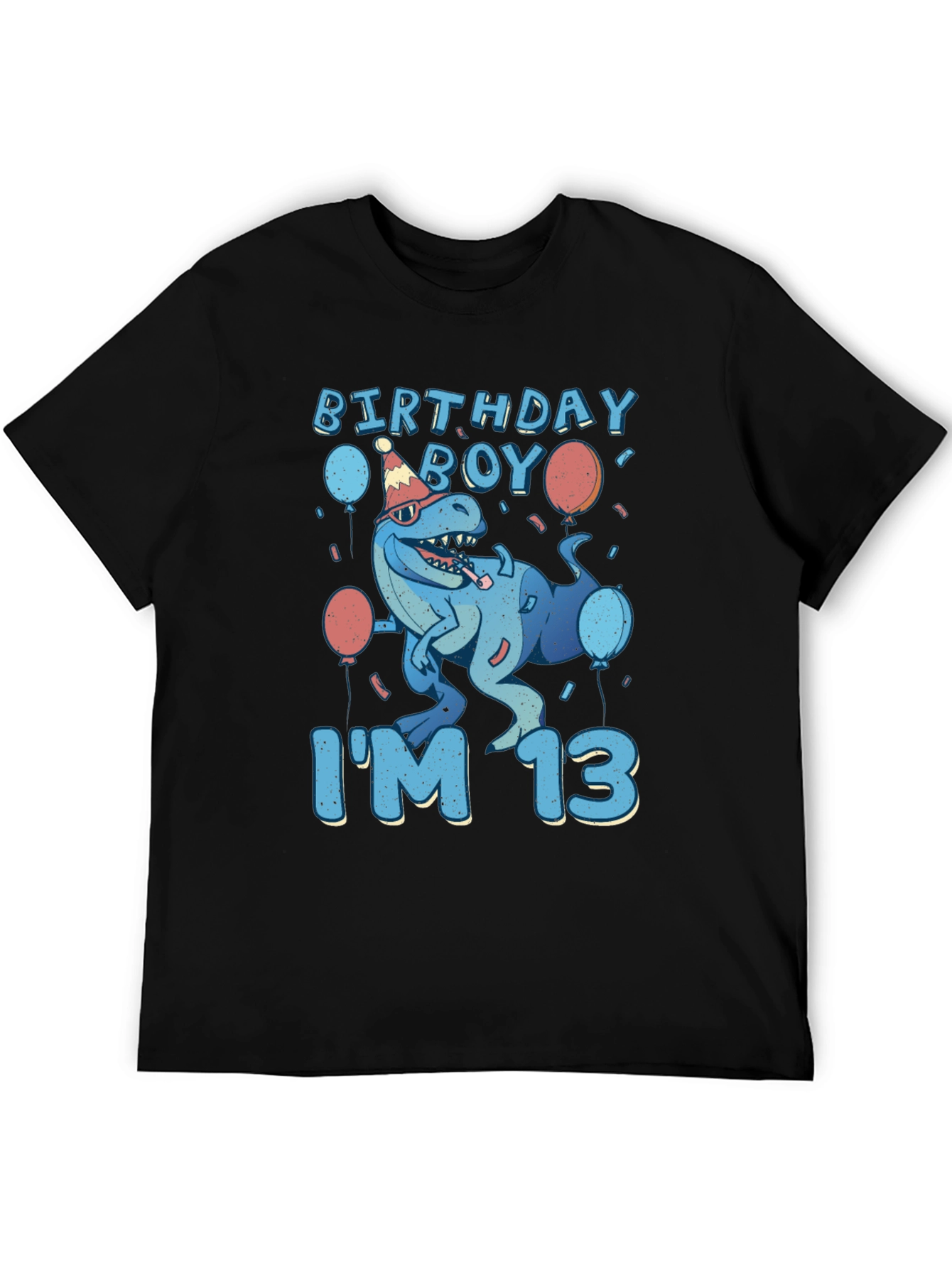 Birthday Boy I'm 13 T-Rex T-Shirt - 5