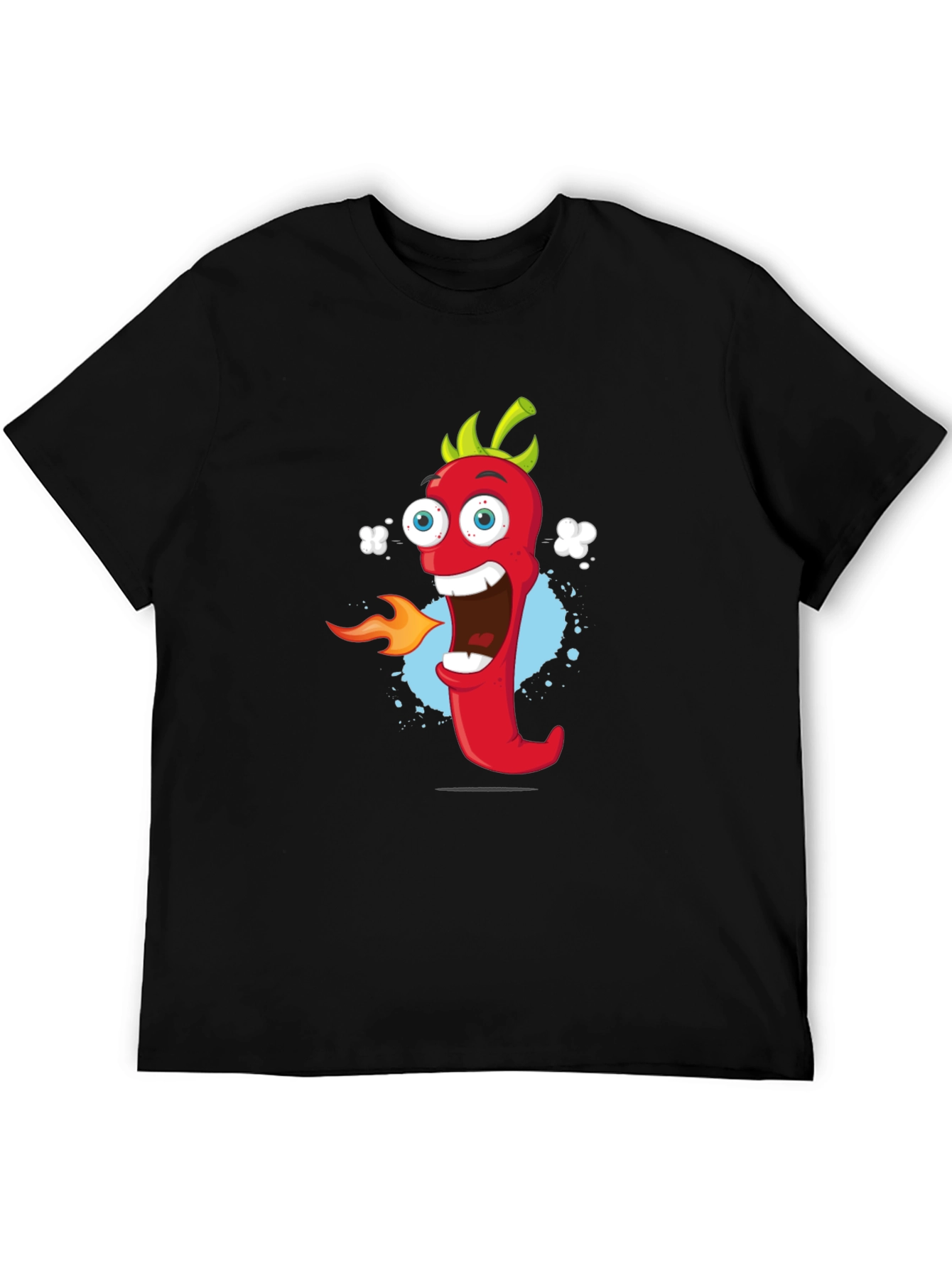 Black Cartoon Pepper T-Shirt - Spicy Fun! view 5