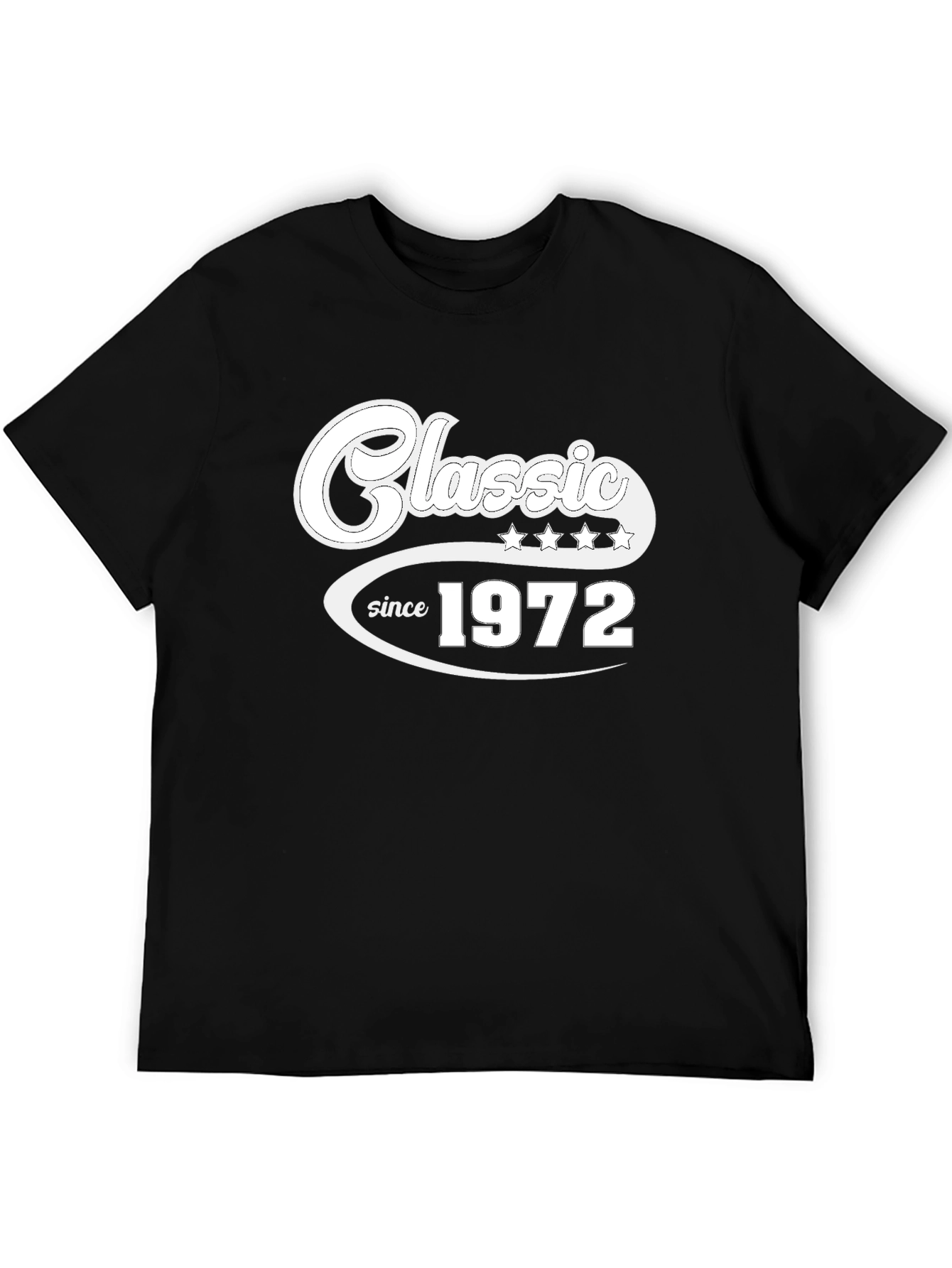 Black Classic Since 1972 Black T-Shirt view 5