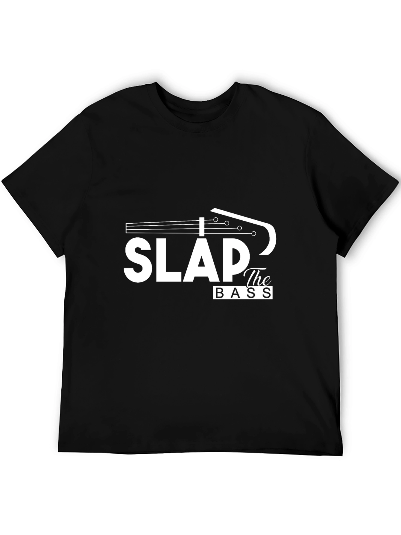 Black Slap the Bass T-Shirt - Music Lover Tee view 5