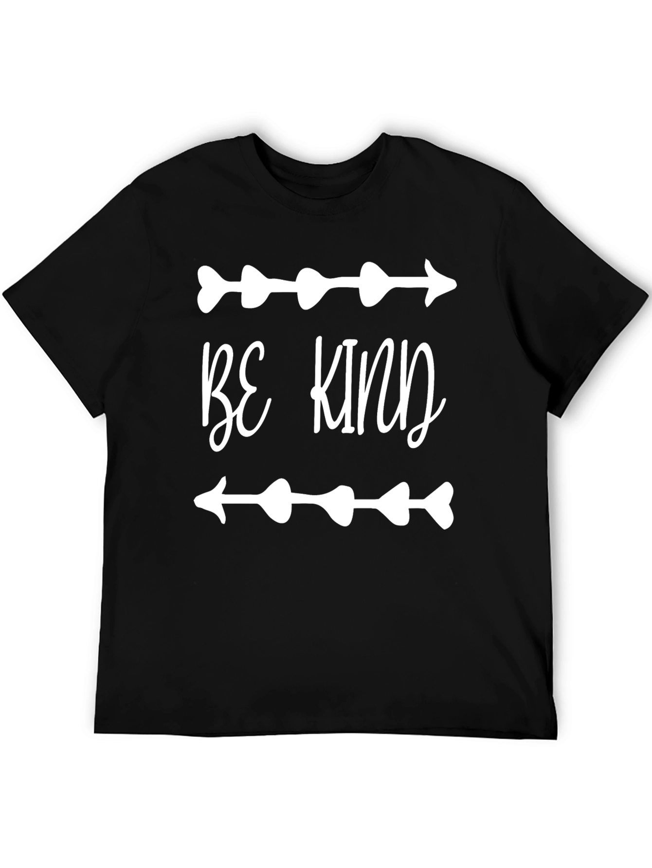 Black Be Kind T-Shirt - Arrow Heart Design view 5