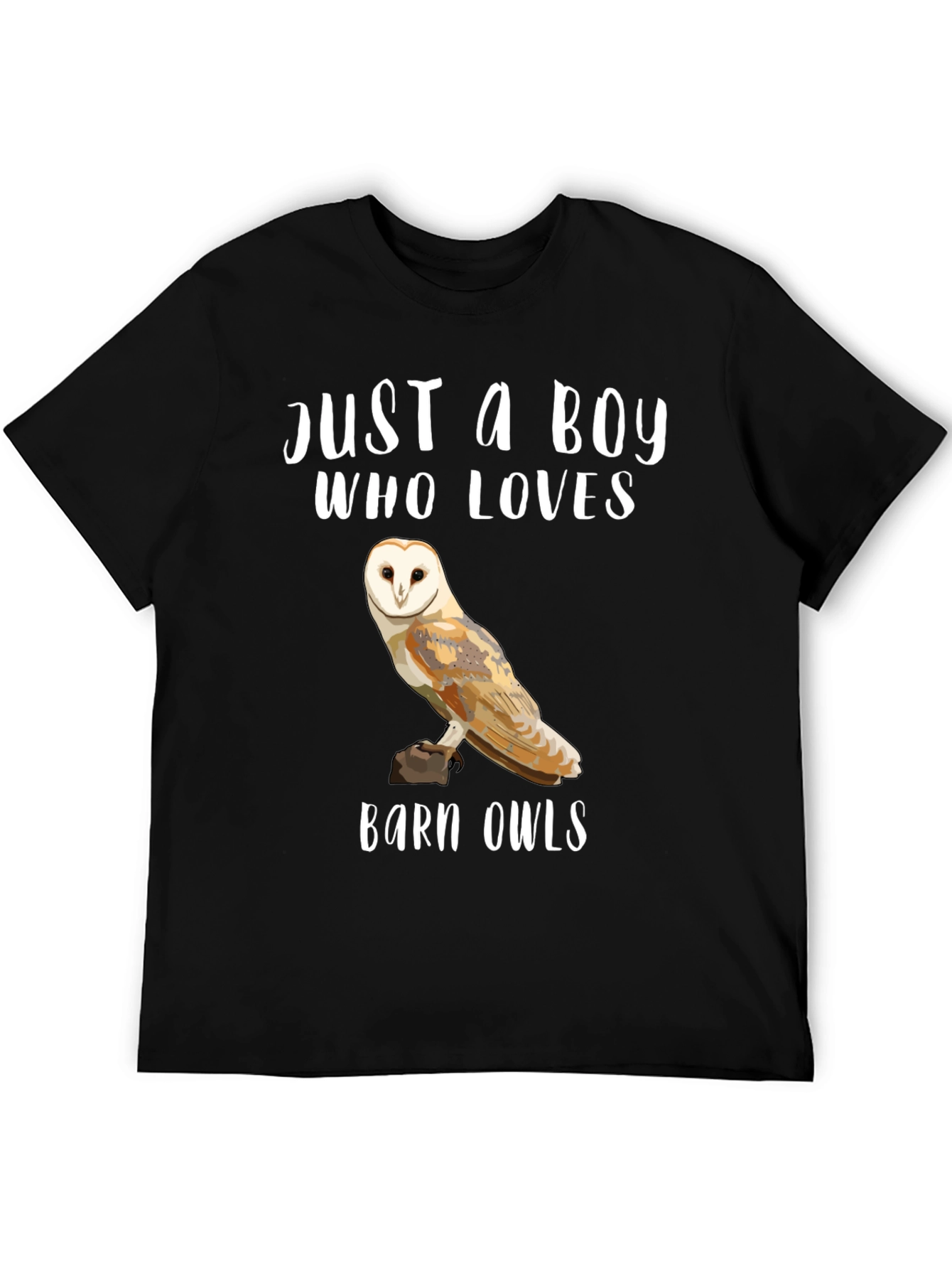 Black Barn Owl Lover T-Shirt view 5