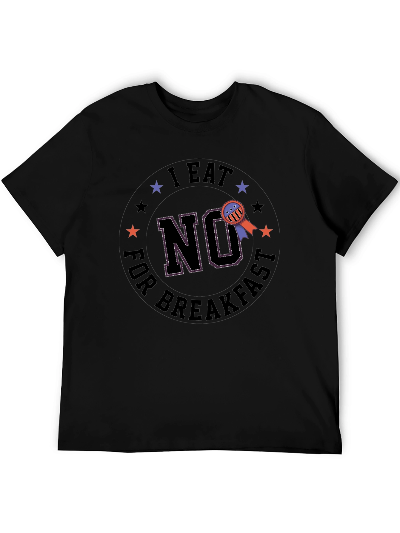 Black I Eat No for Breakfast Graphic T-Shirt view 5