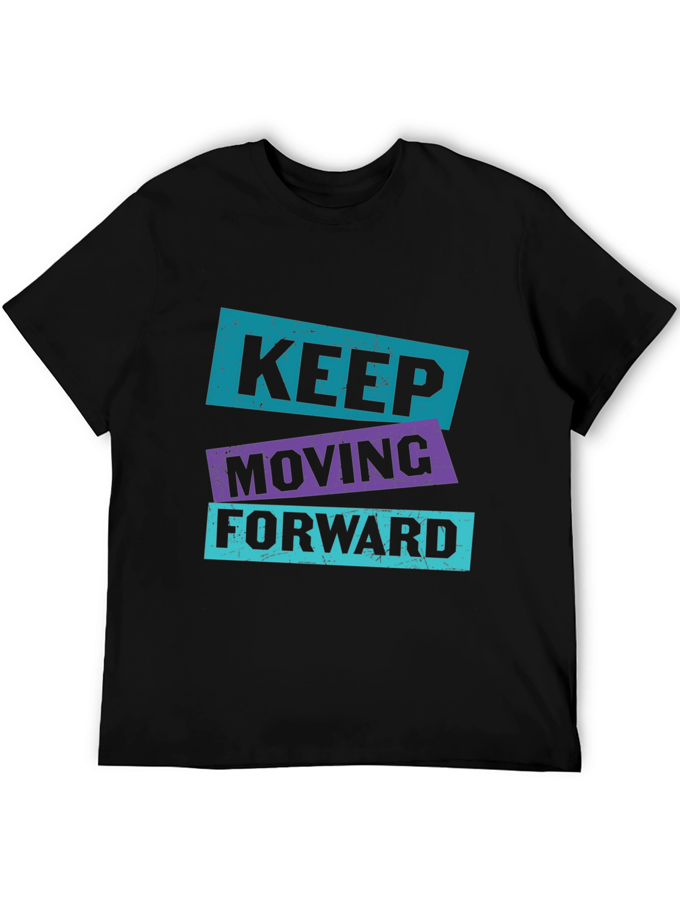 Black Keep Moving Forward Graphic Tee view 5