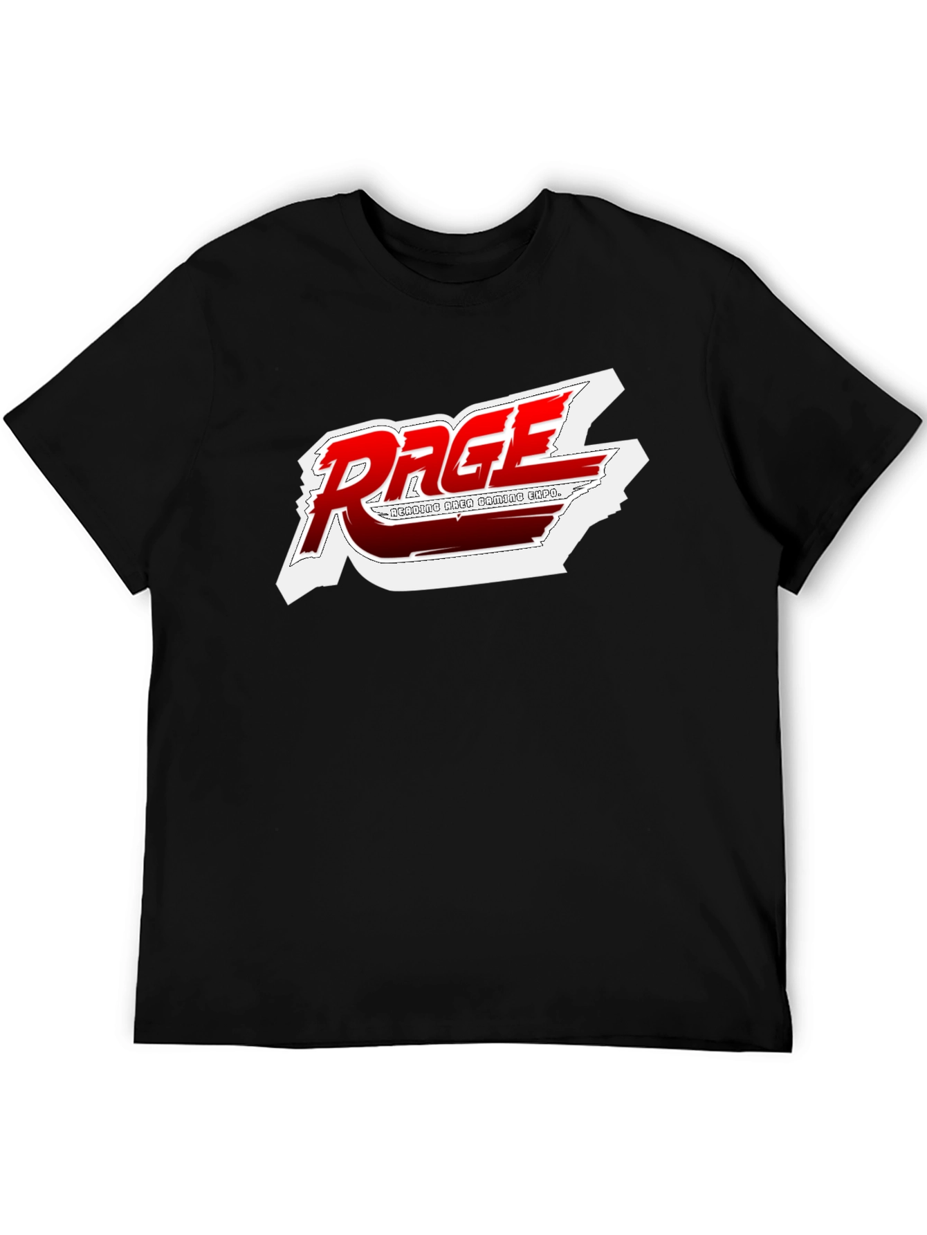 Black Rage Gaming Expo Black T-Shirt view 5