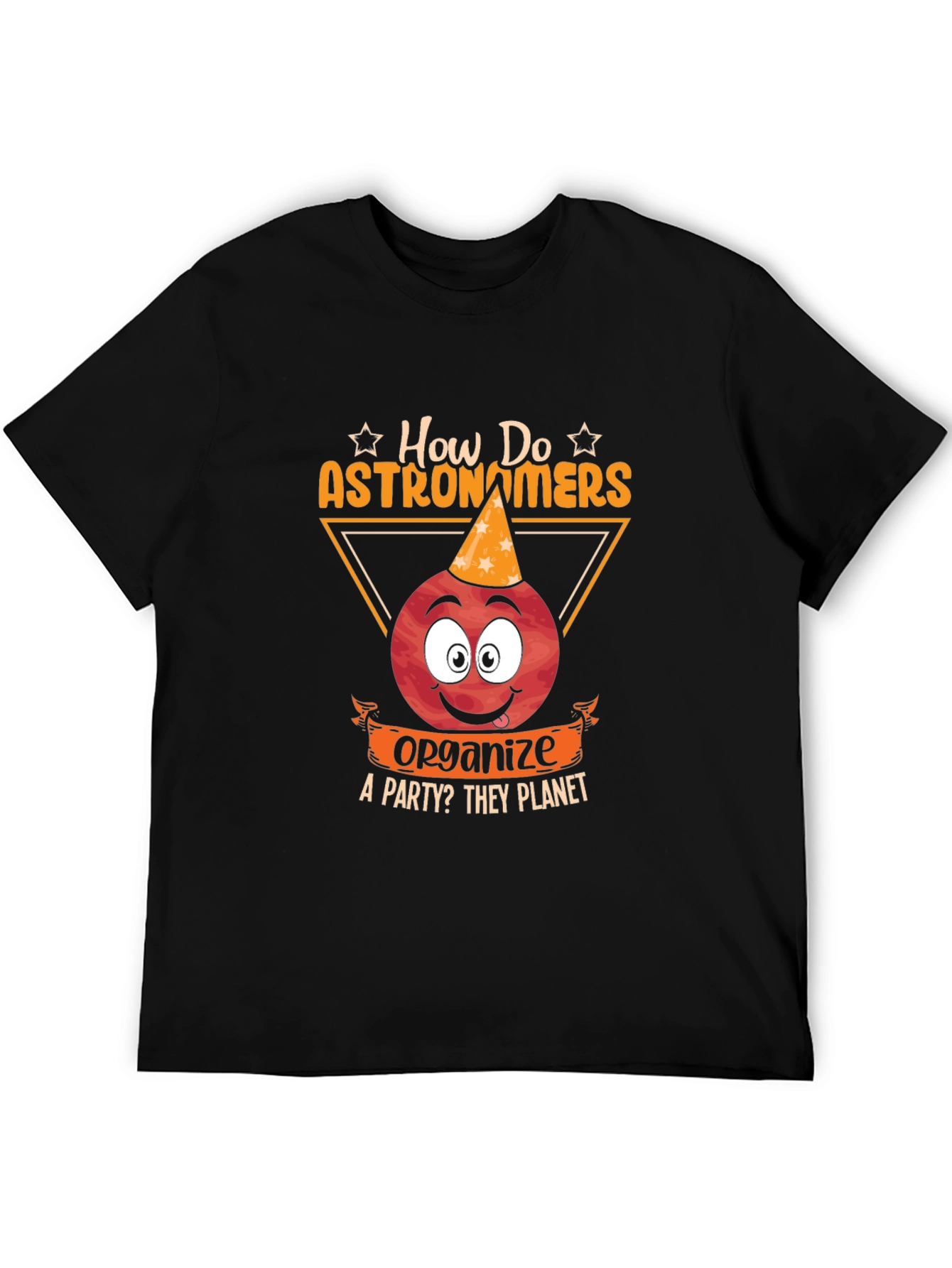 Black Astronomer Party T-Shirt: How Do They Planet? view 5