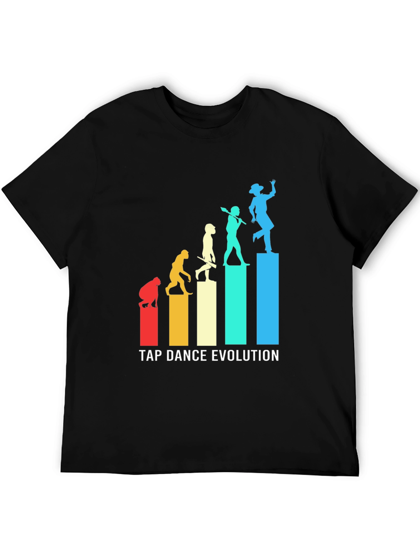 Black Tap Dance Evolution Graphic Tee - Stylish Dance Lover's Shirt view 5