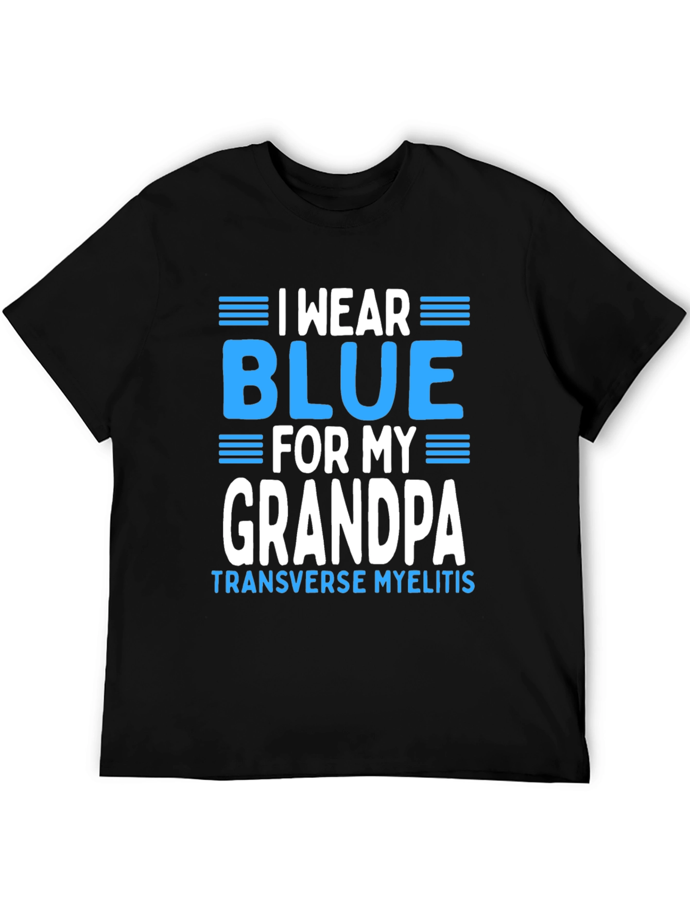 I Wear Blue for My Grandpa T-Shirt - 5