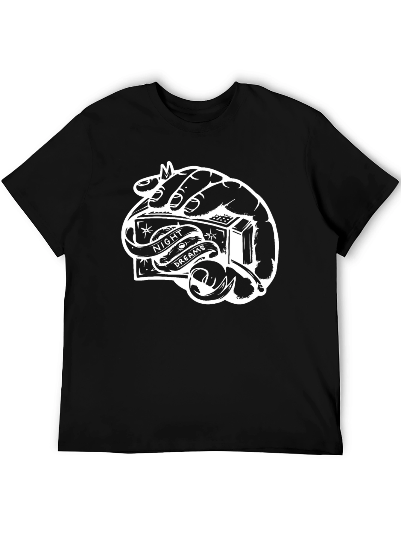 Black Night Dreams Graphic T-Shirt - Unisex view 5