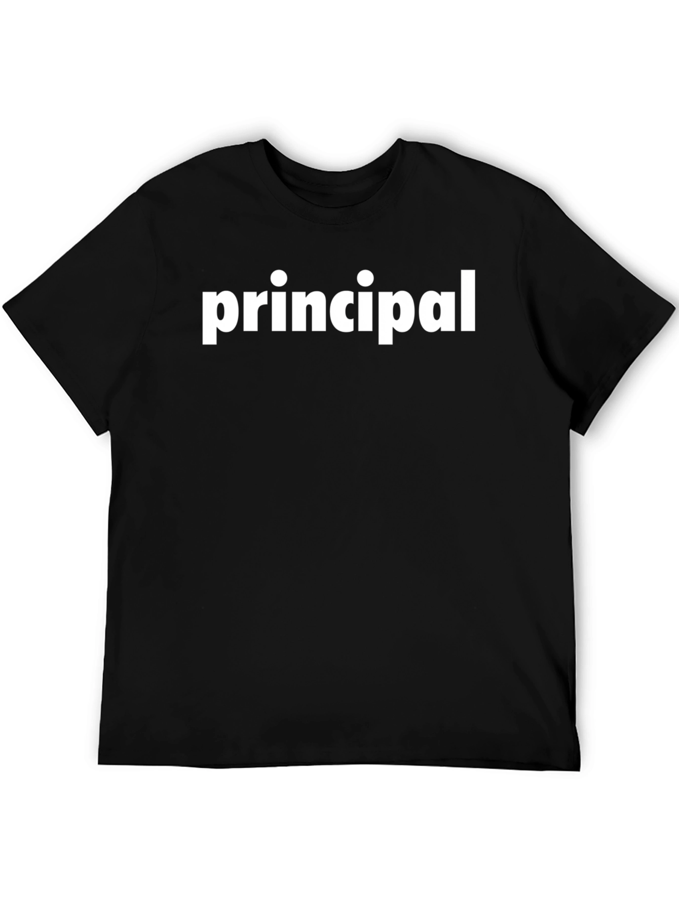 Black Principal Black Cotton Graphic T-Shirt view 5