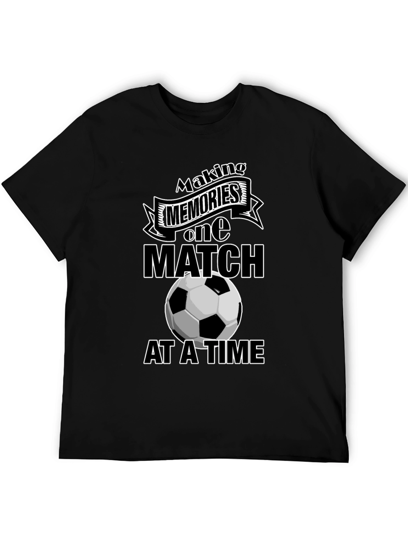 Black Making Memories Soccer Graphic Tee view 5