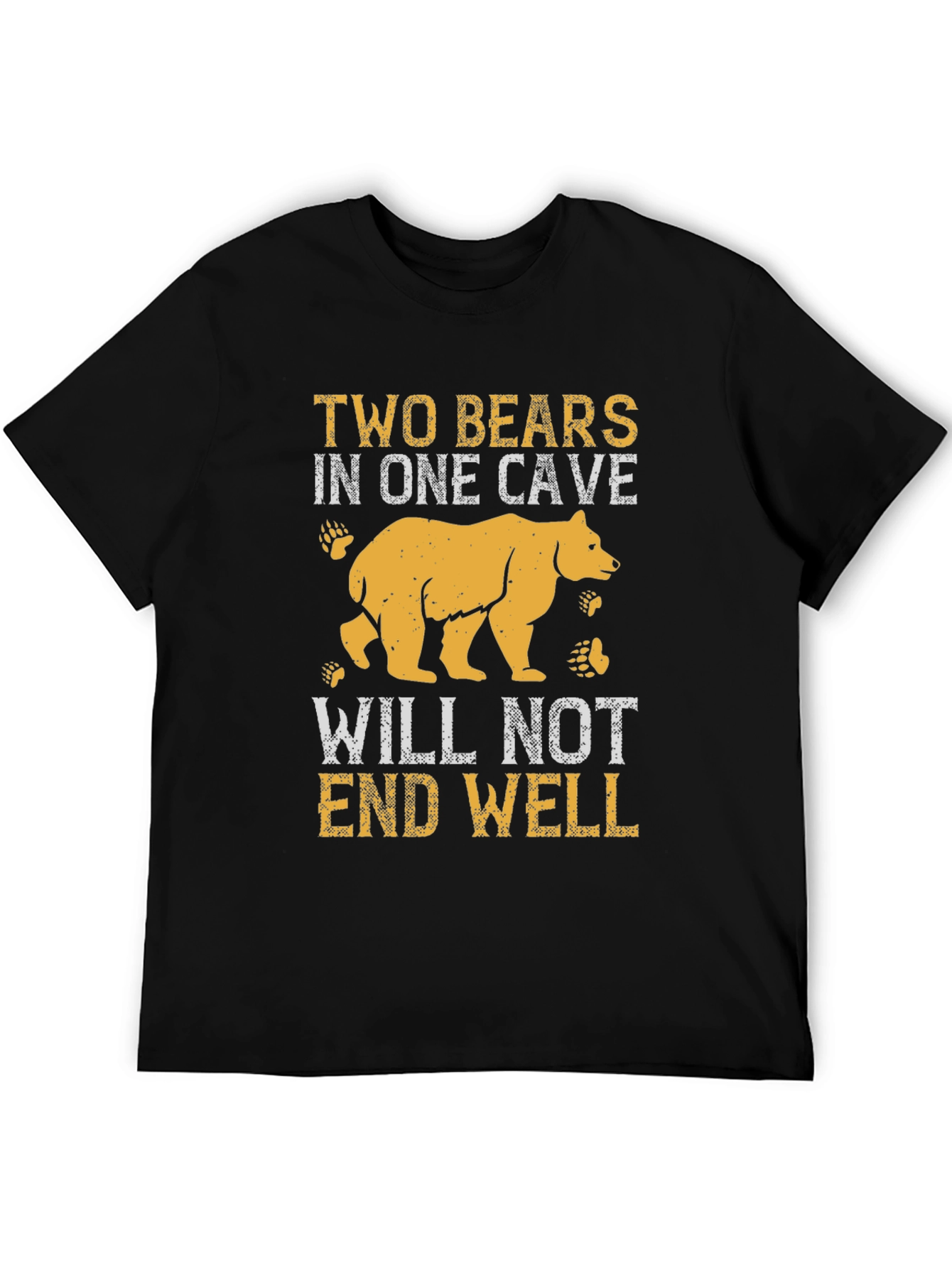 Black Two Bears in One Cave Graphic Tee view 5