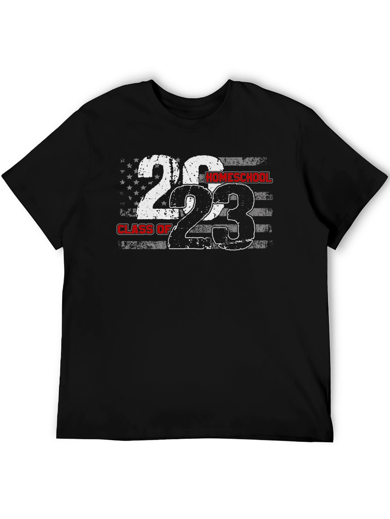 Black Homeschool Class of 2023 T-Shirt view 5