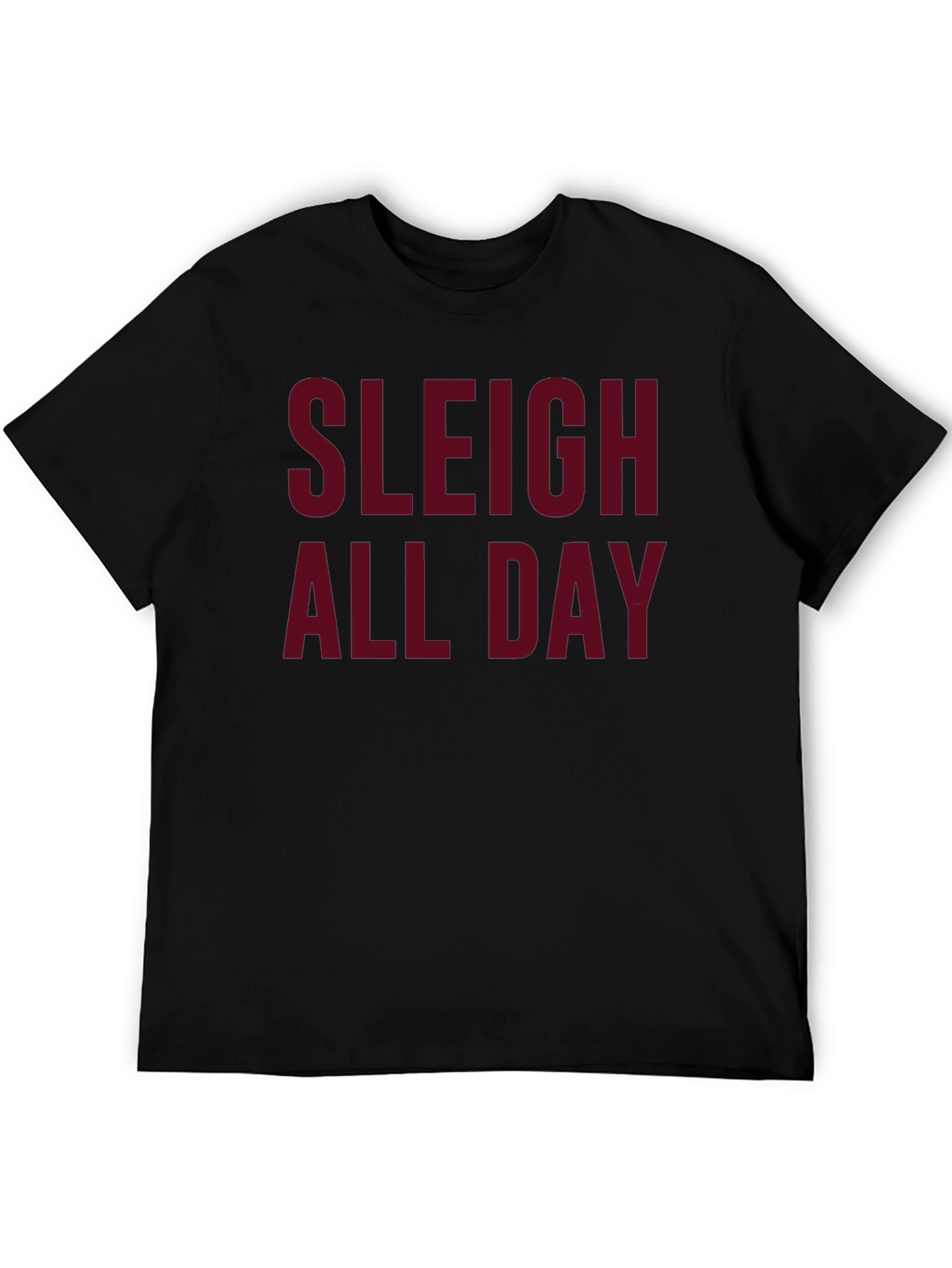 Black Sleigh All Day Christmas Graphic Tee view 5
