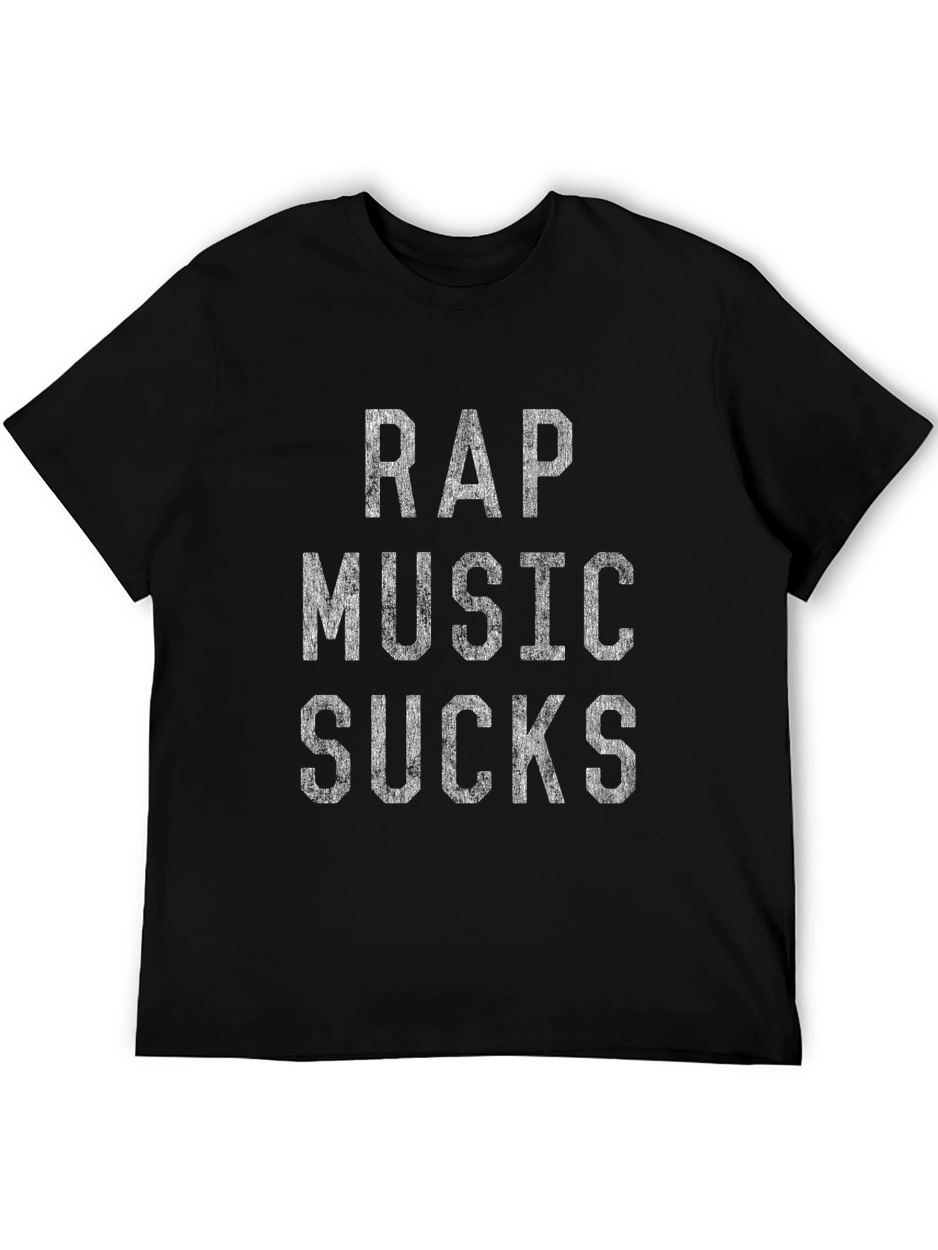 Black Rap Music Sucks Graphic Tee view 5