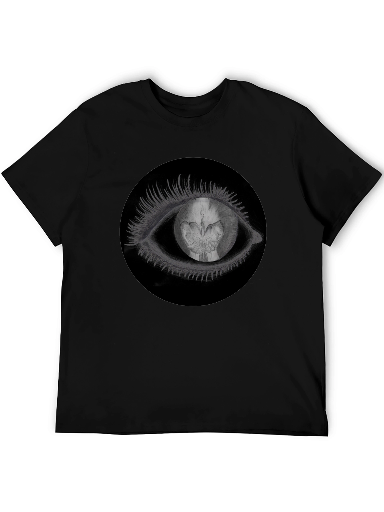 Black Eye See You T-Shirt - Black Graphic Tee view 5