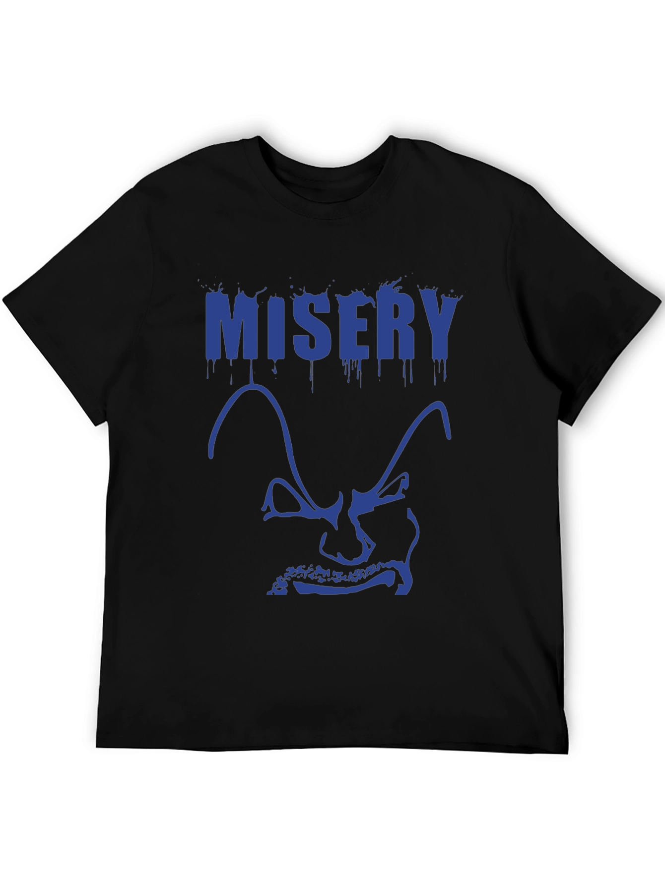 Black Misery Graphic Tee - Men's Short Sleeve Black T-Shirt view 5