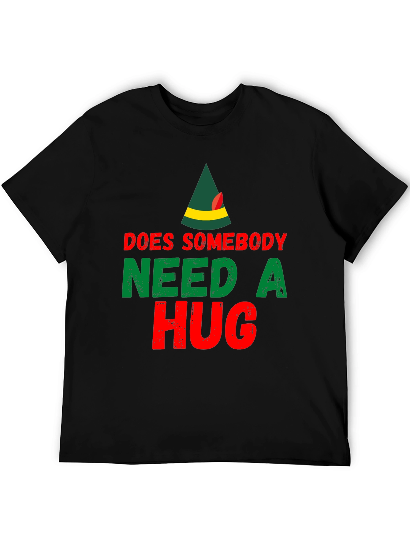 Black Does Somebody Need A Hug T-Shirt view 5
