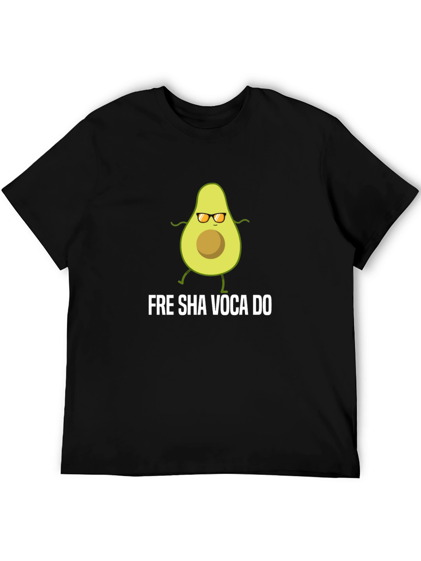 Black Fre Sha Voca Do T-Shirt - Funny Avocado Tee view 5