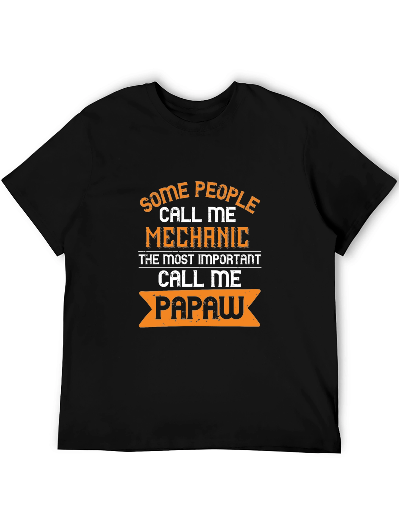 Black Mechanic Papaw Graphic Tee - Best Mechanic Gift view 5