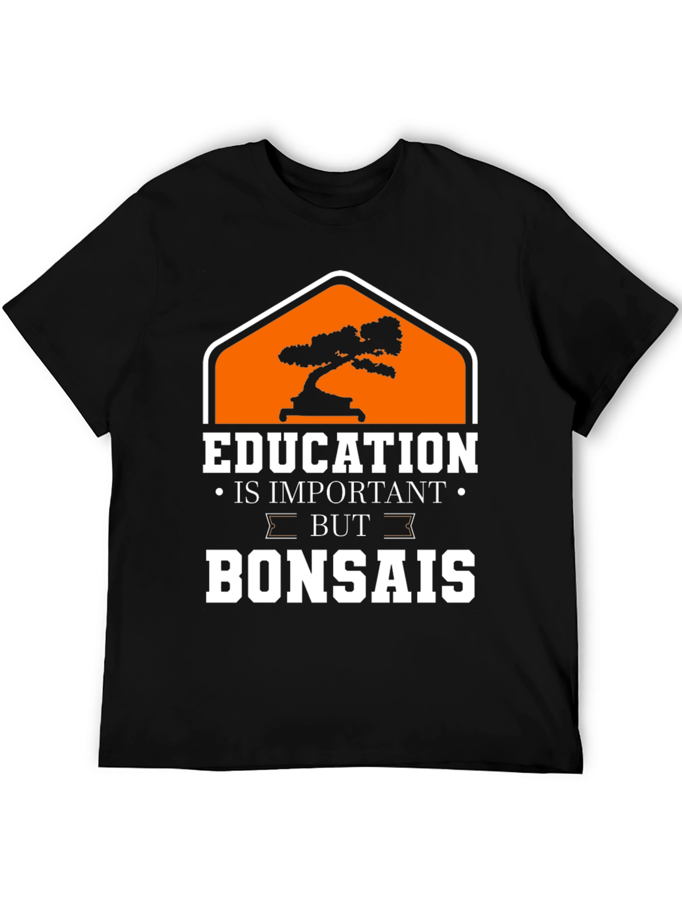 Black Education Bonsai Graphic T-Shirt view 5