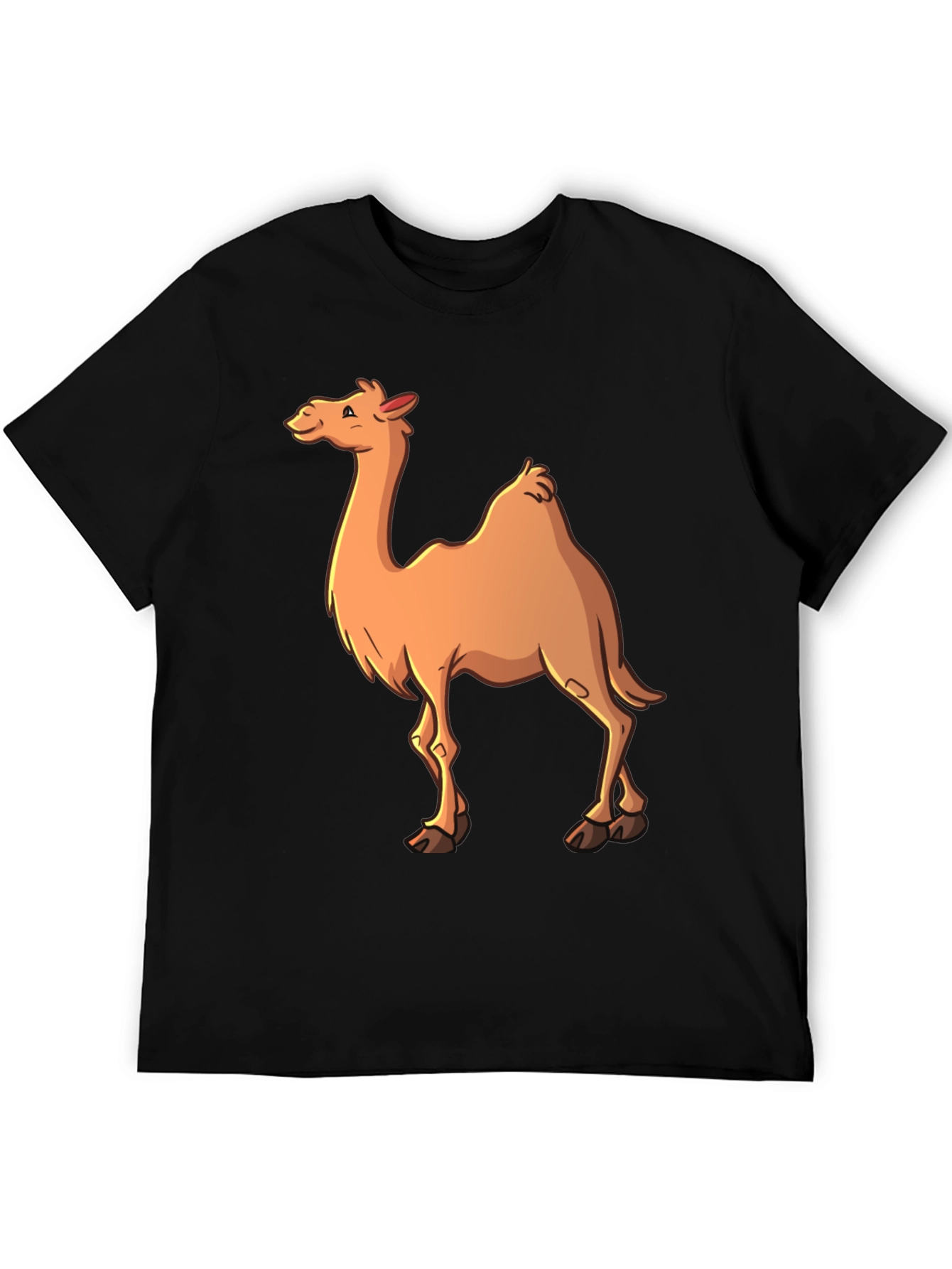 Black Camel Graphic T-Shirt - Men's Black Tee view 5