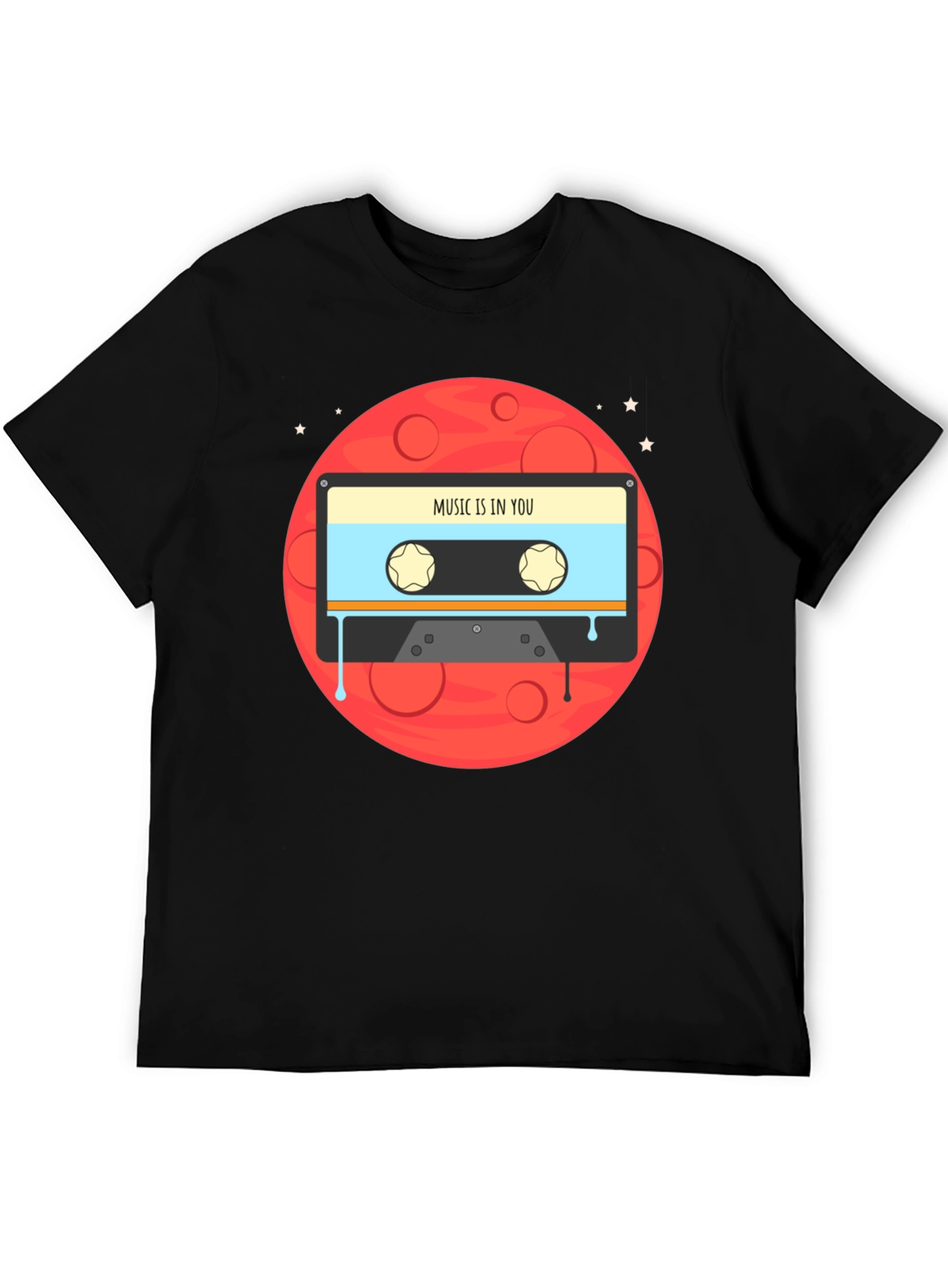 Black Music In You Cassette Graphic Tee view 5
