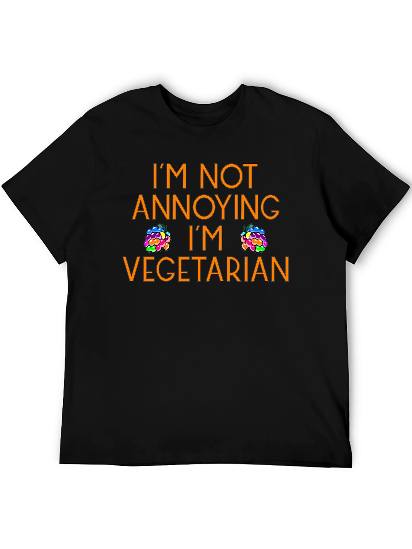Black Funny Vegetarian T-Shirt - I'm Not Annoying! view 5