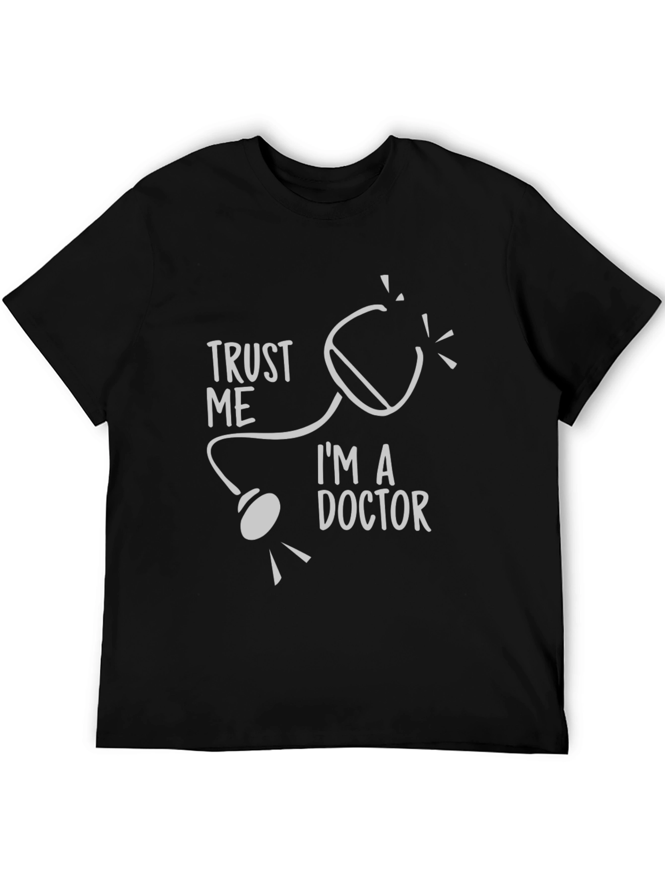 Black Trust Me I'm A Doctor T-Shirt view 5