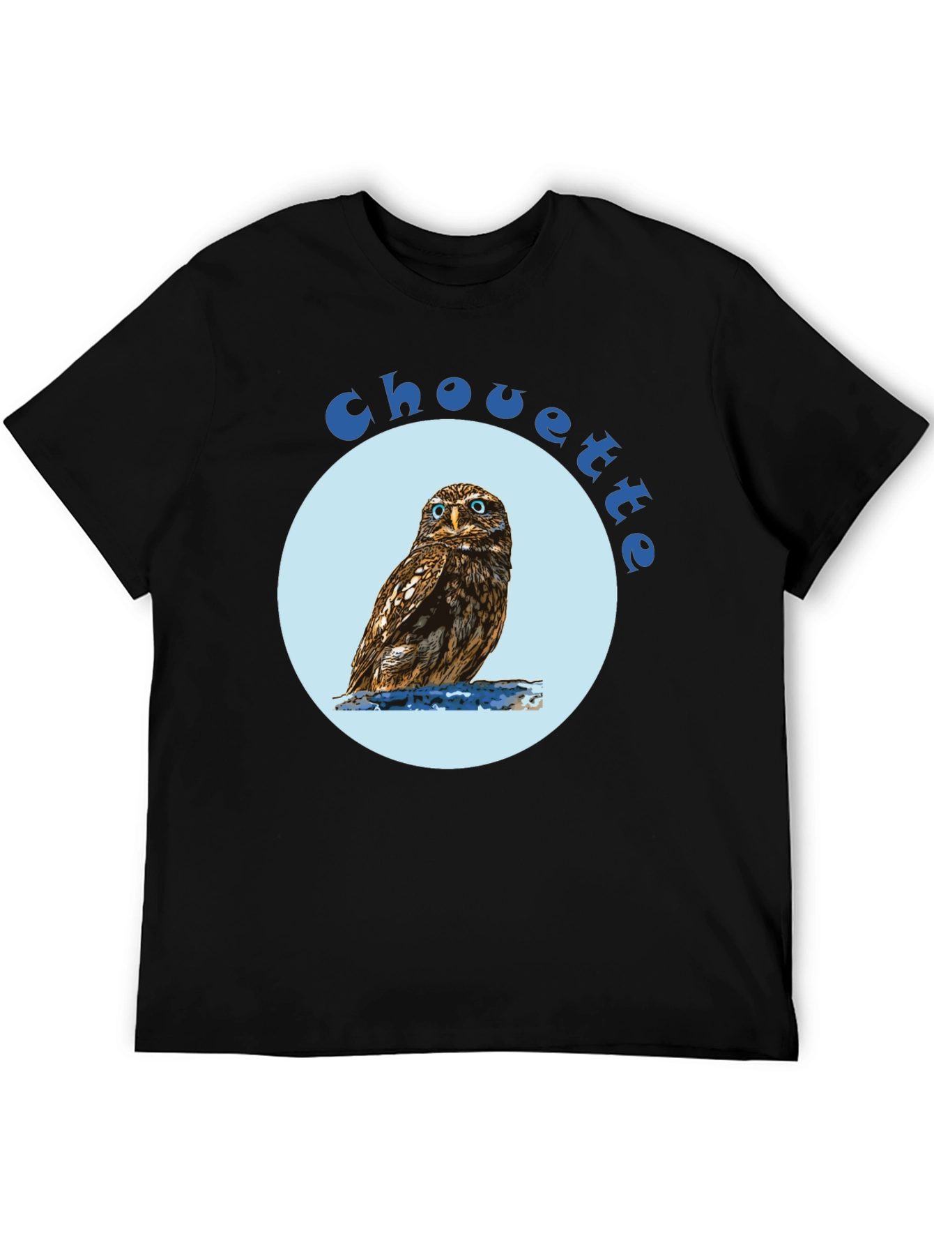 Black Chouette Owl Graphic Tee view 5