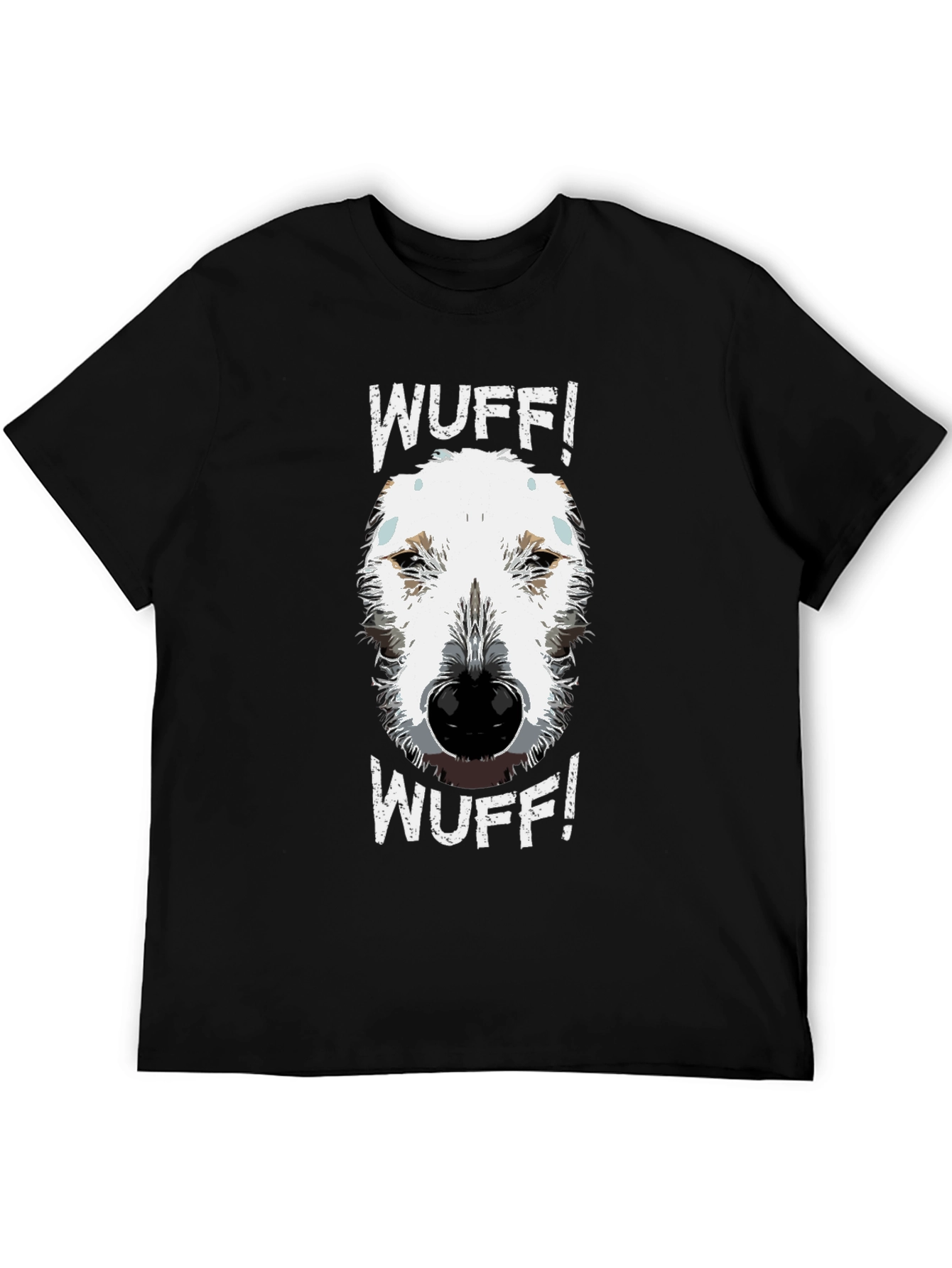 Black WUFF! Dog Graphic Tee - Cute Dog Lover Shirt view 5