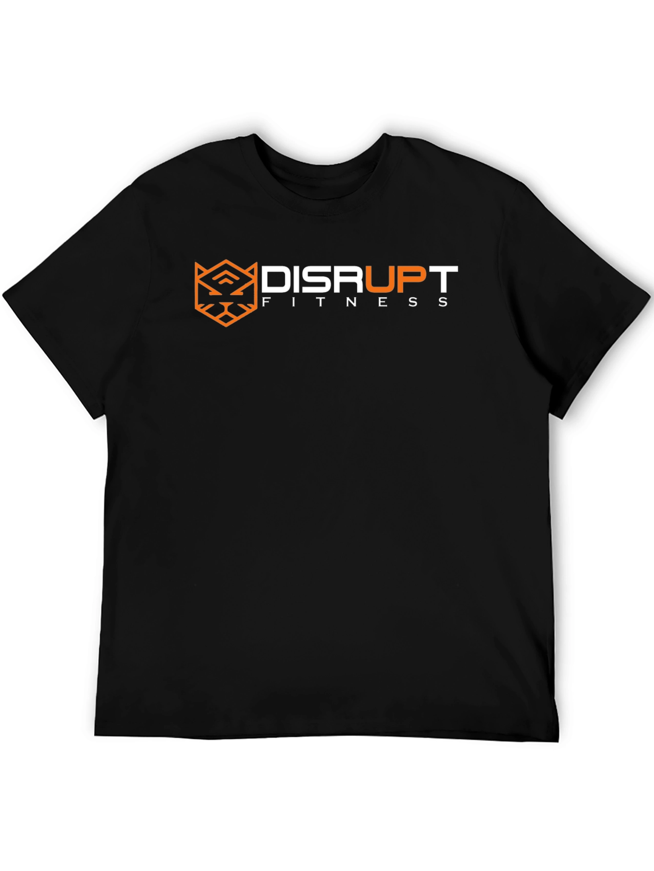 Black Disrupt Fitness Black Graphic T-Shirt view 5