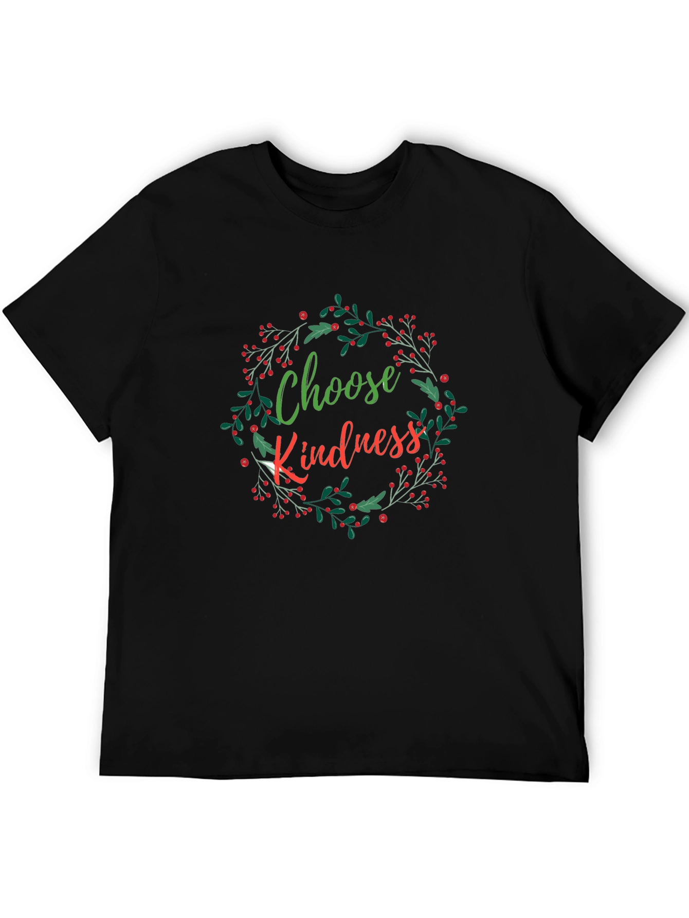Black Choose Kindness Black Graphic Tee view 5