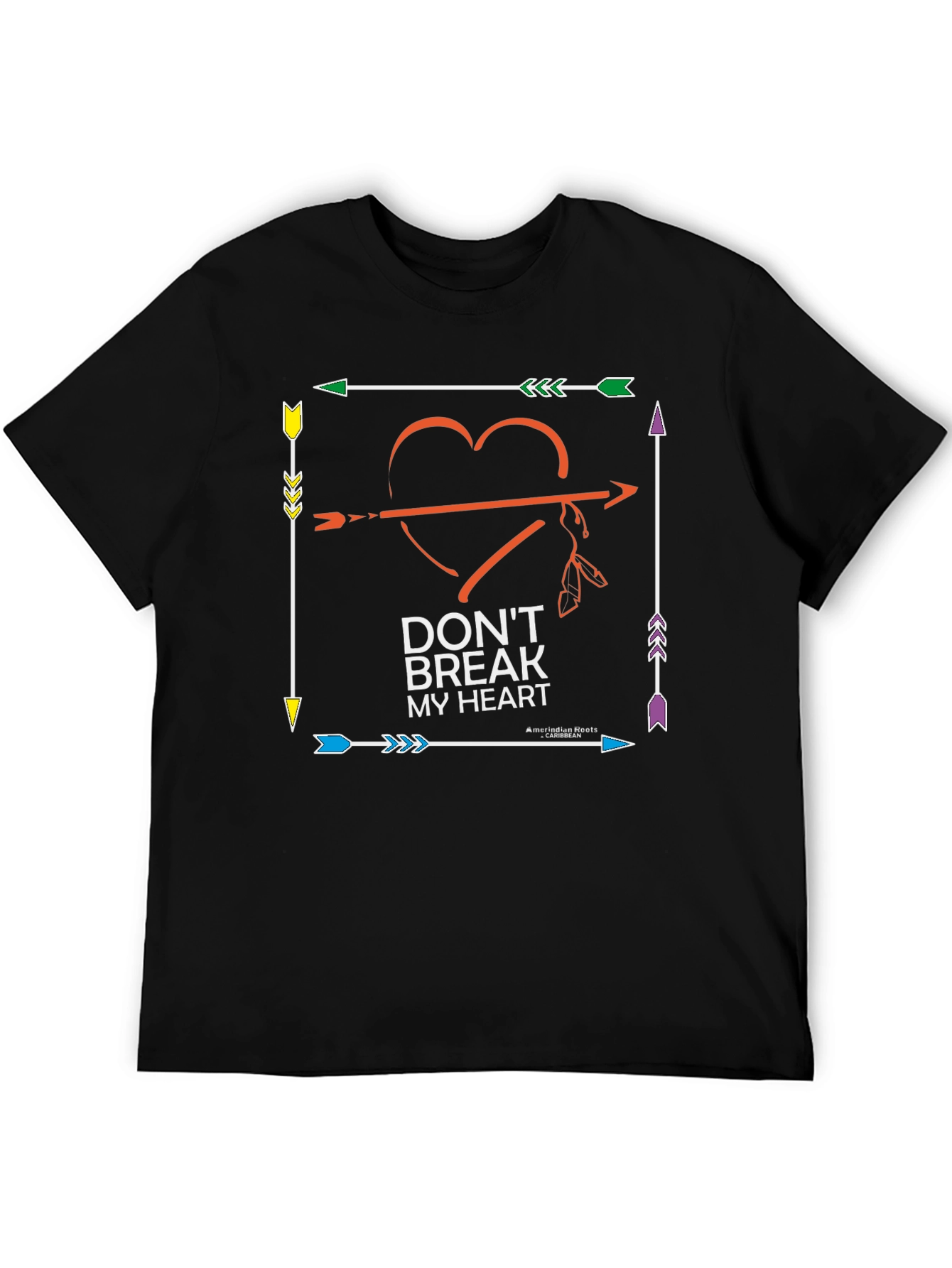 Black Don't Break My Heart Graphic Tee view 5