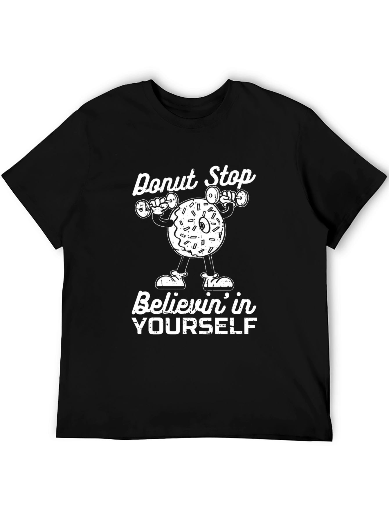 Black Donut Stop Believin' T-Shirt view 5