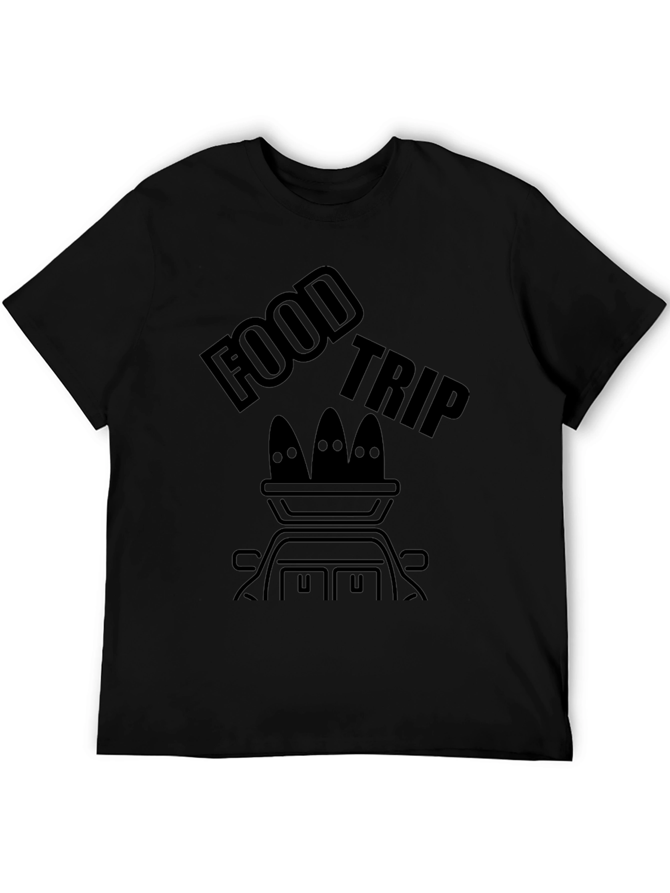 Black Food Trip Graphic T-Shirt view 5