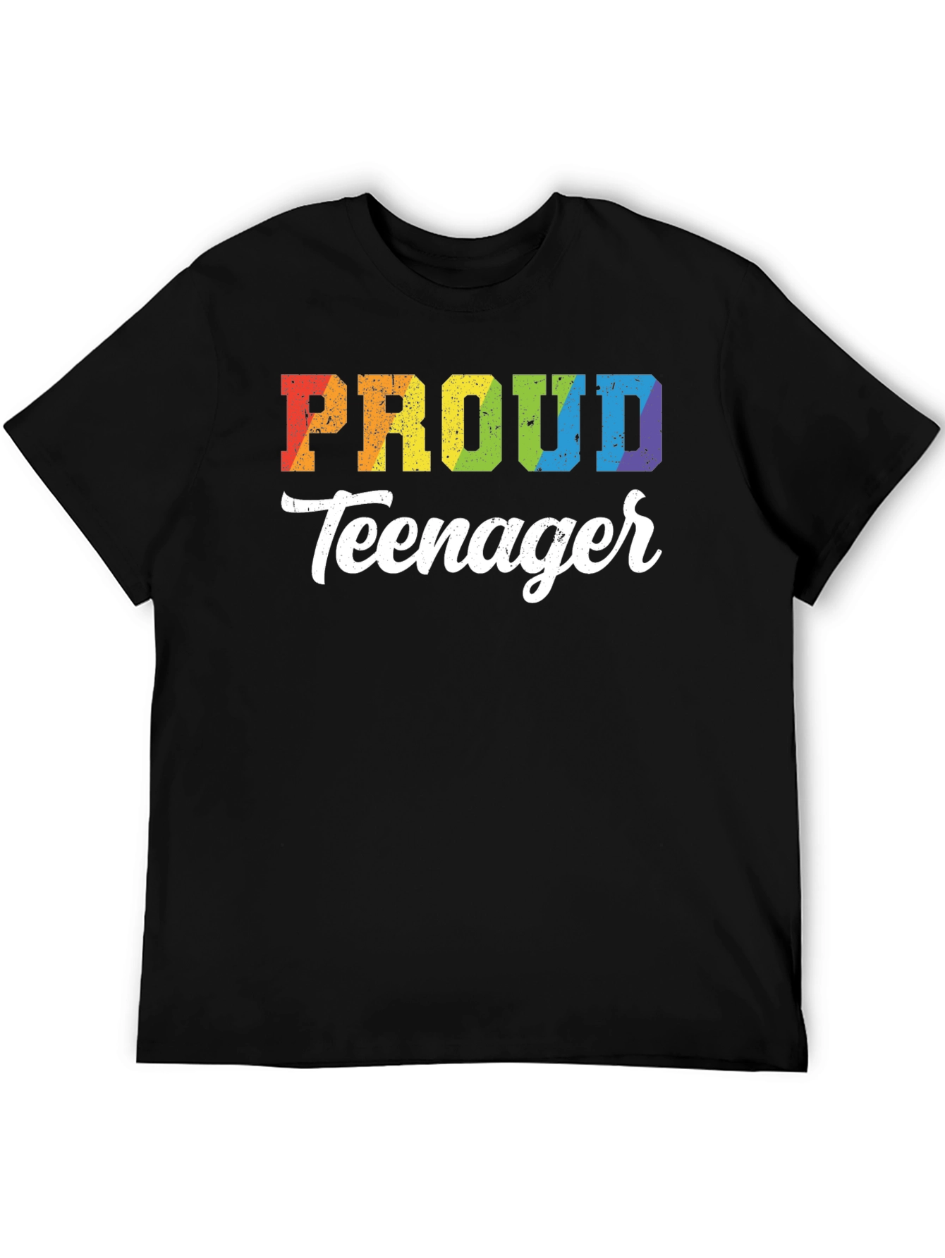 Proud Teenager Rainbow Graphic T-Shirt - 5