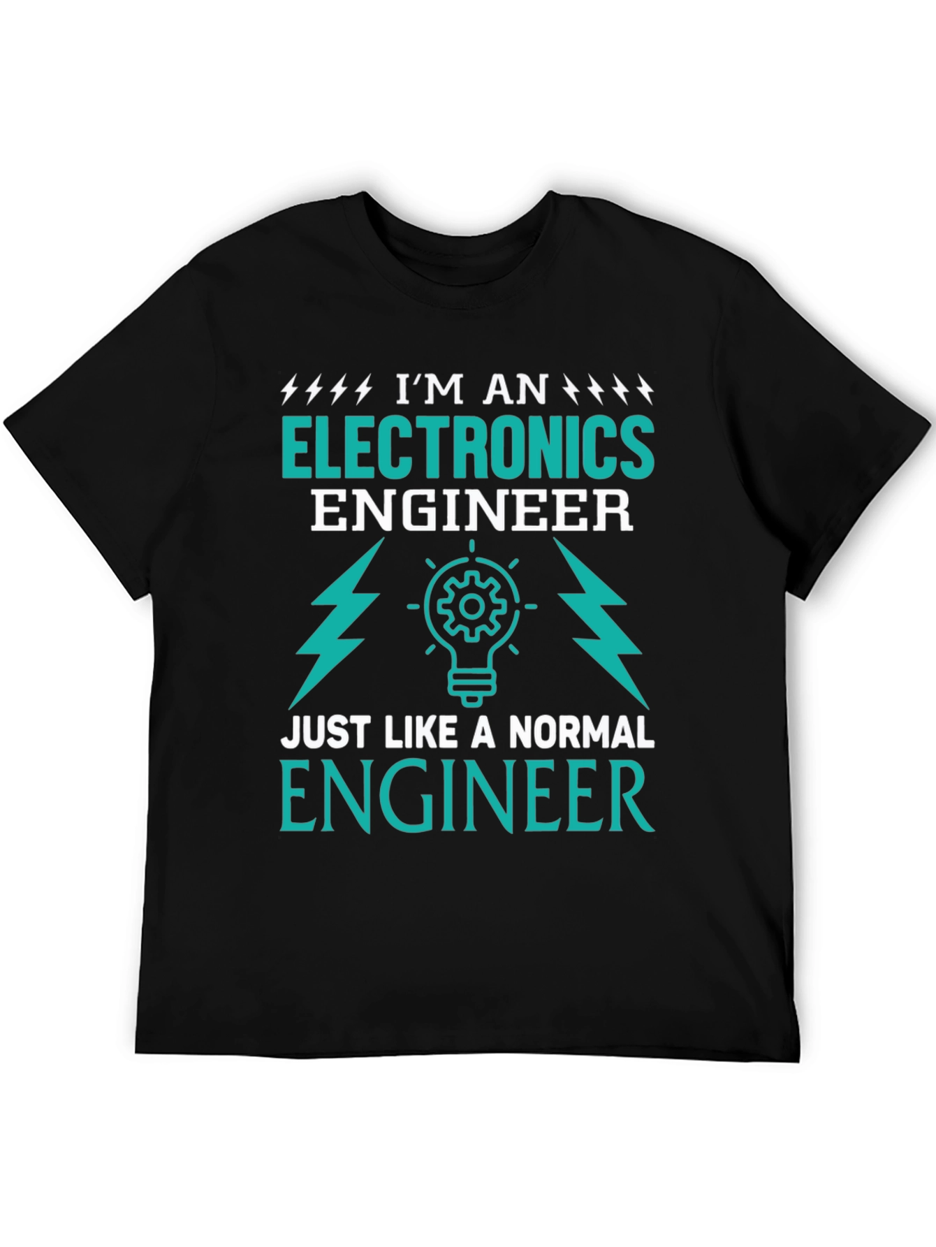 Black Electronics Engineer T-Shirt - Funny Gift for Engineers view 5