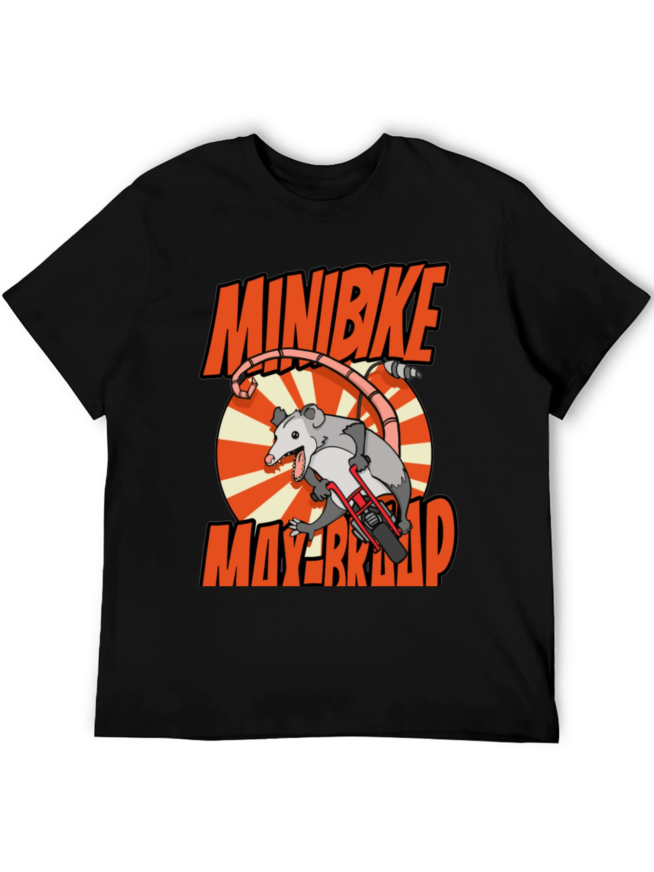 Black Minibike Mayhem Graphic Tee view 5