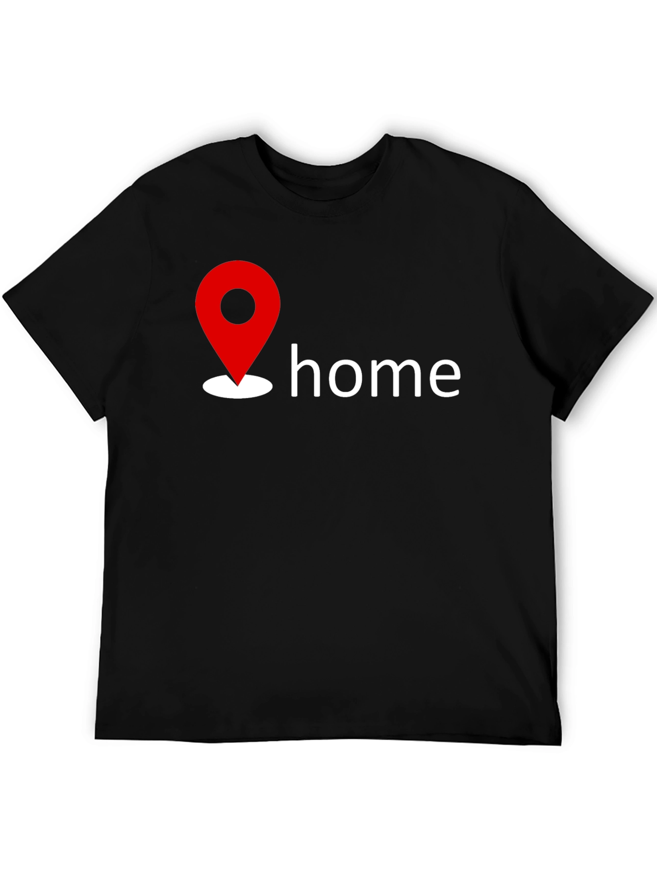 Black Home is Where the Heart Is T-Shirt view 5